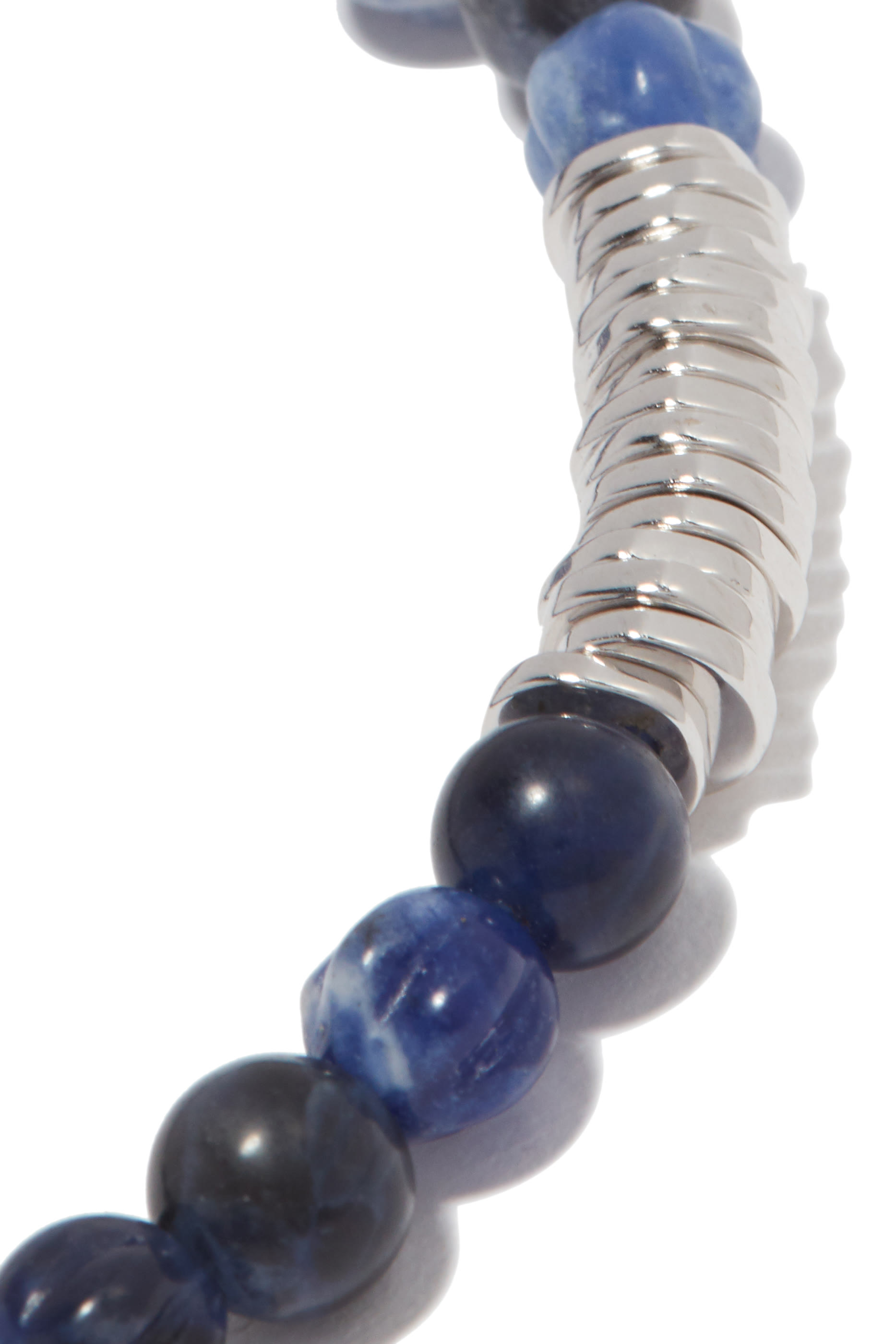 سوار بأقراص فضة وخرز