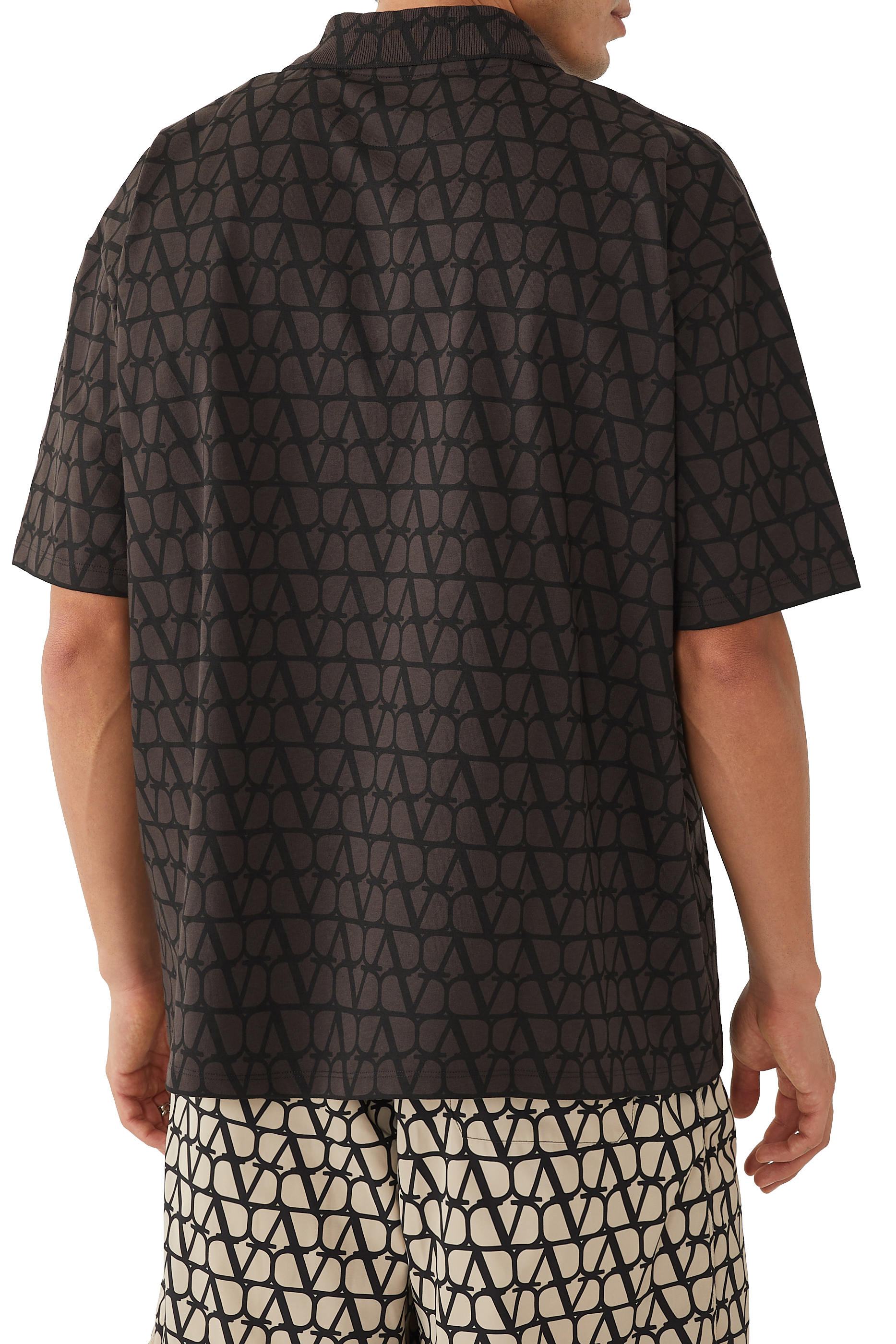 قميص بولو بنقشة توال ايكونغراف