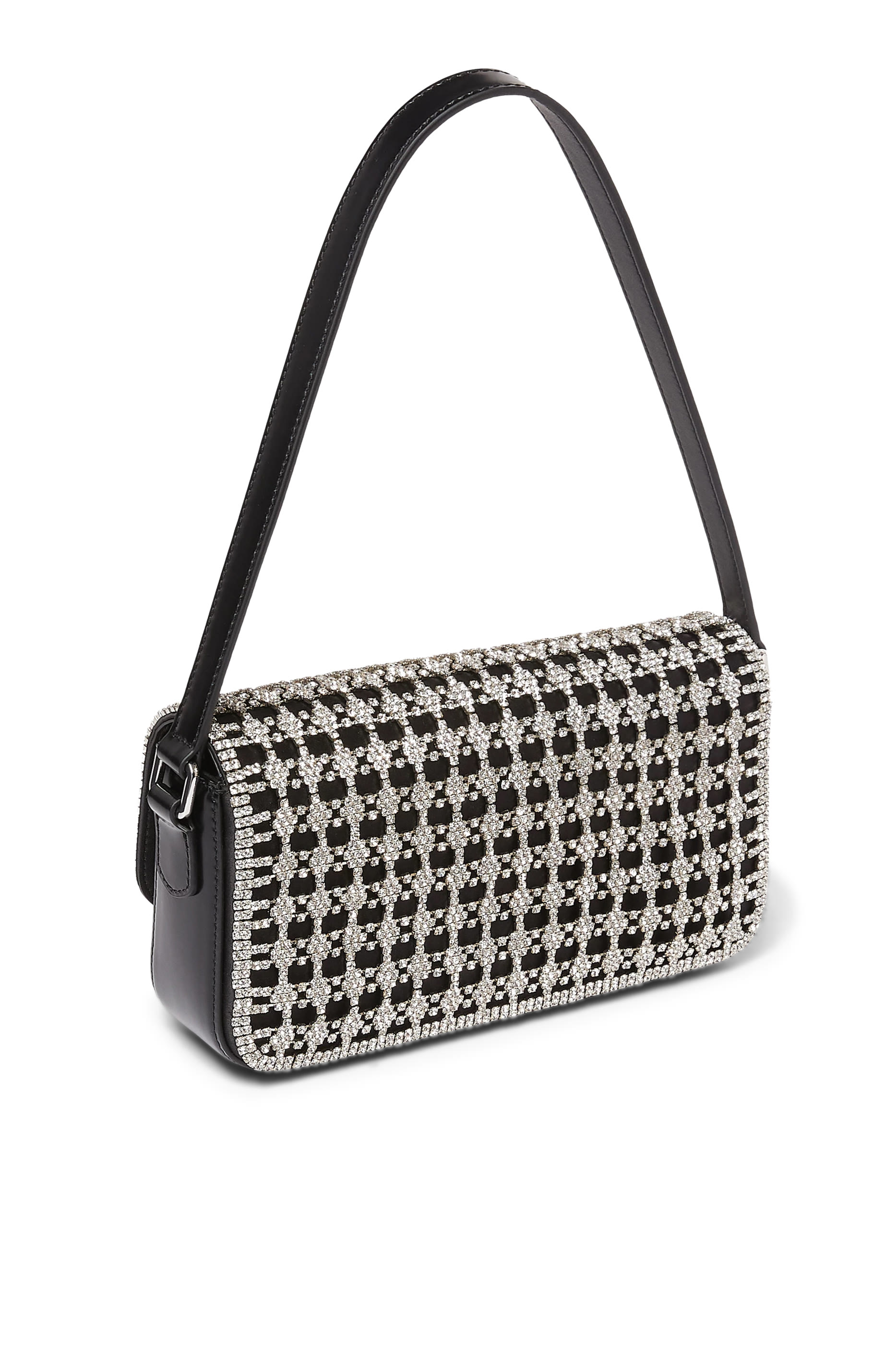 حقيبة مرصعة بماسات مستطيلة