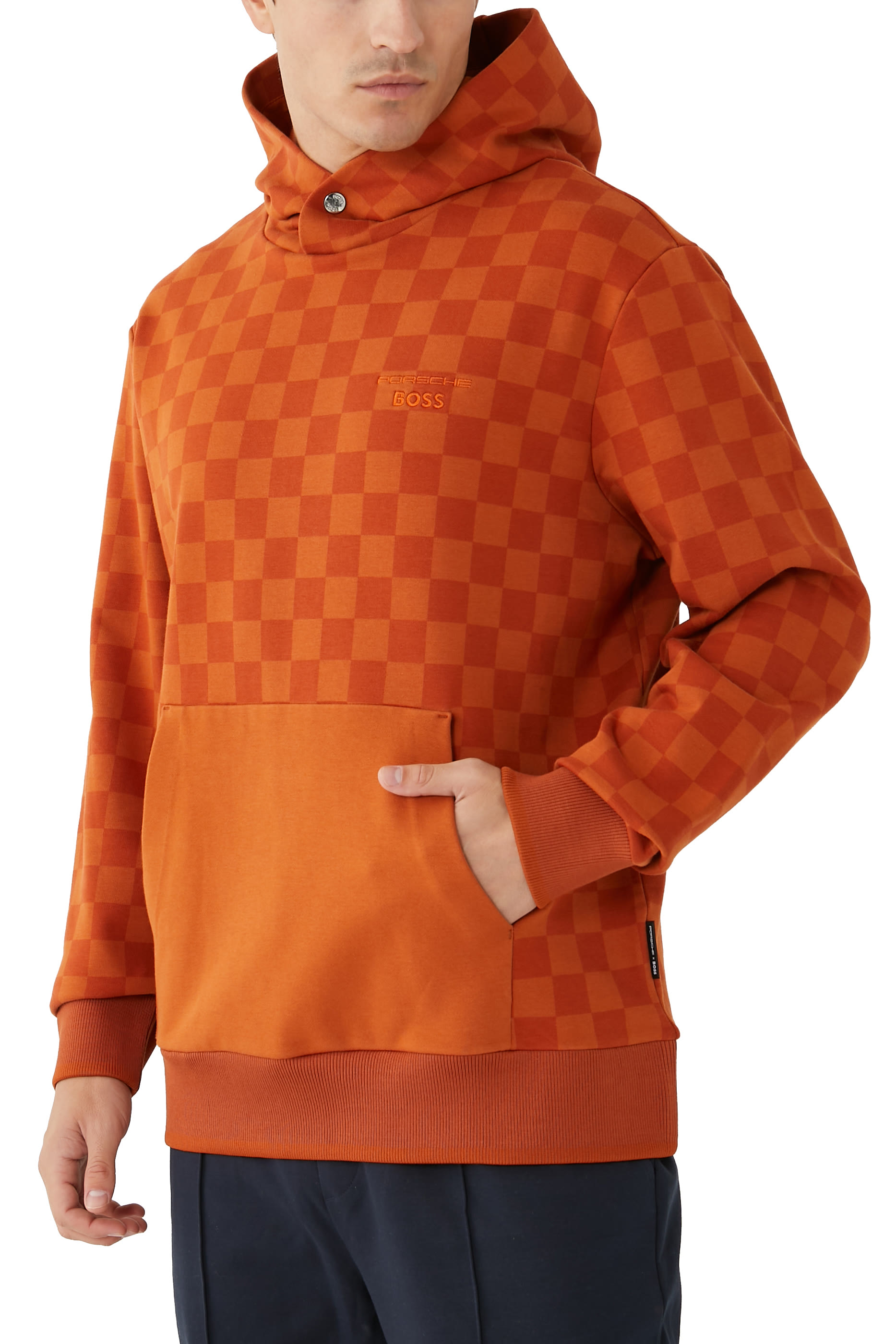 هودي بورش بنقشة مربعات