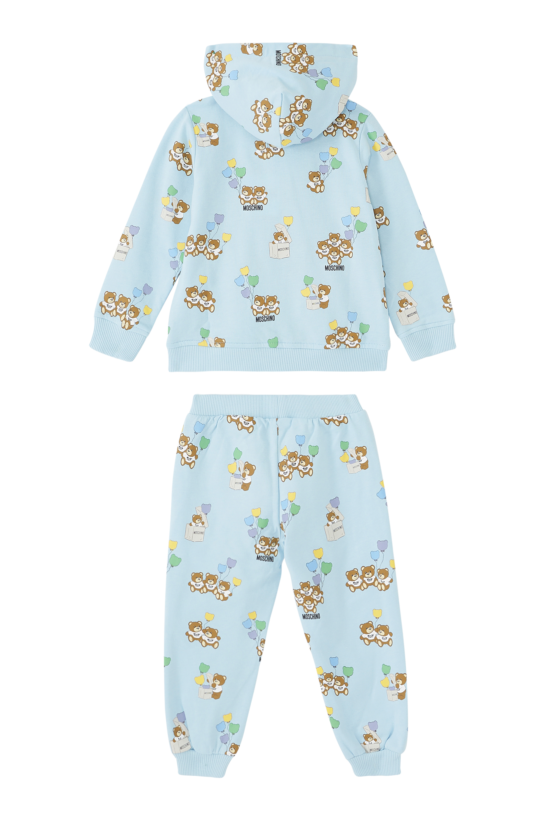Kids Teddy Print Tracksuit Set