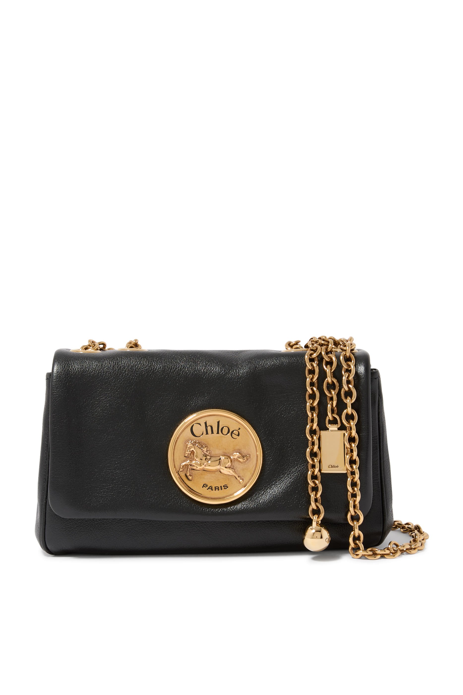 حقيبة كتف صغيرة بشعار الماركة