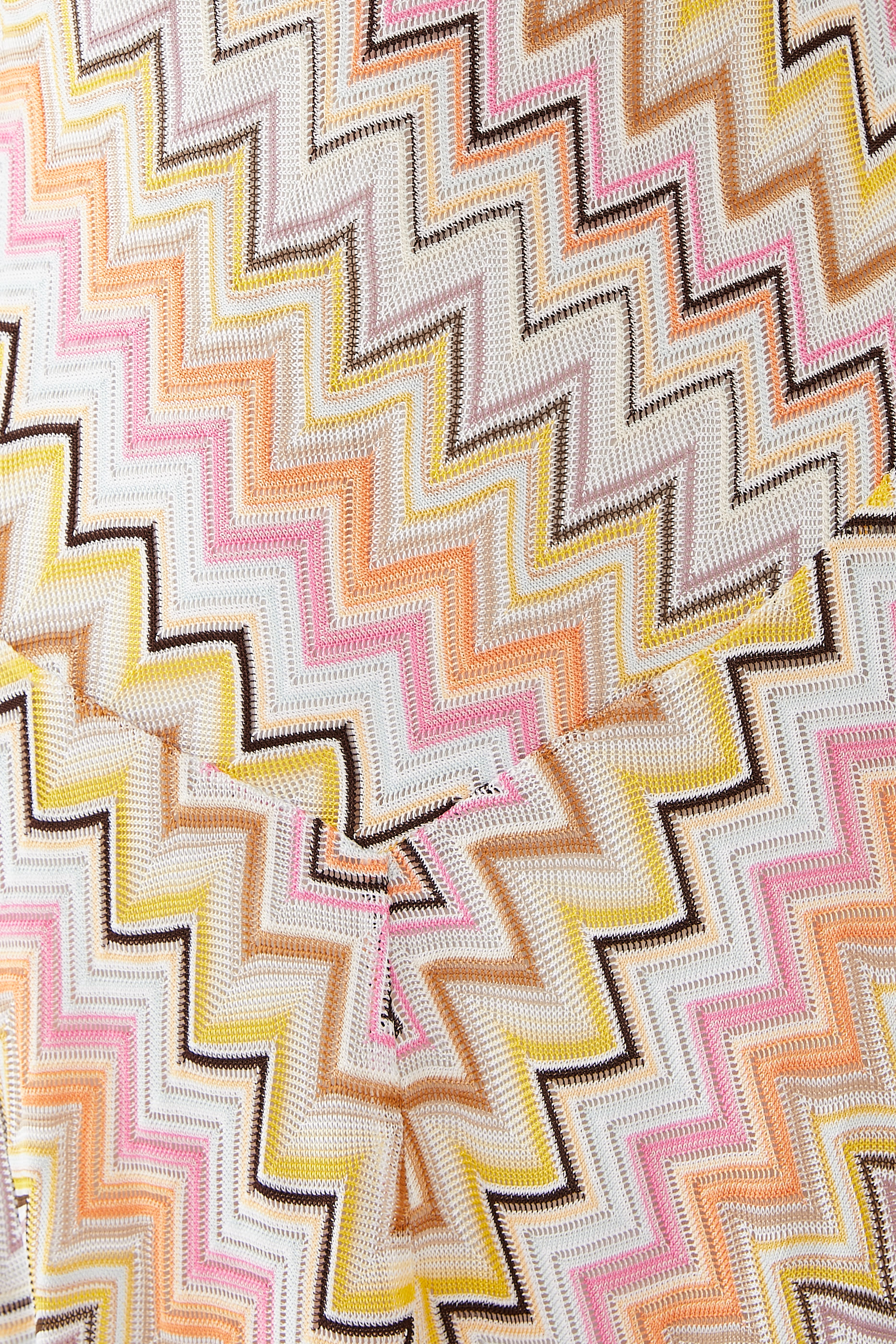 فستان راشيل متوسط الطول بخطوط متعرجة