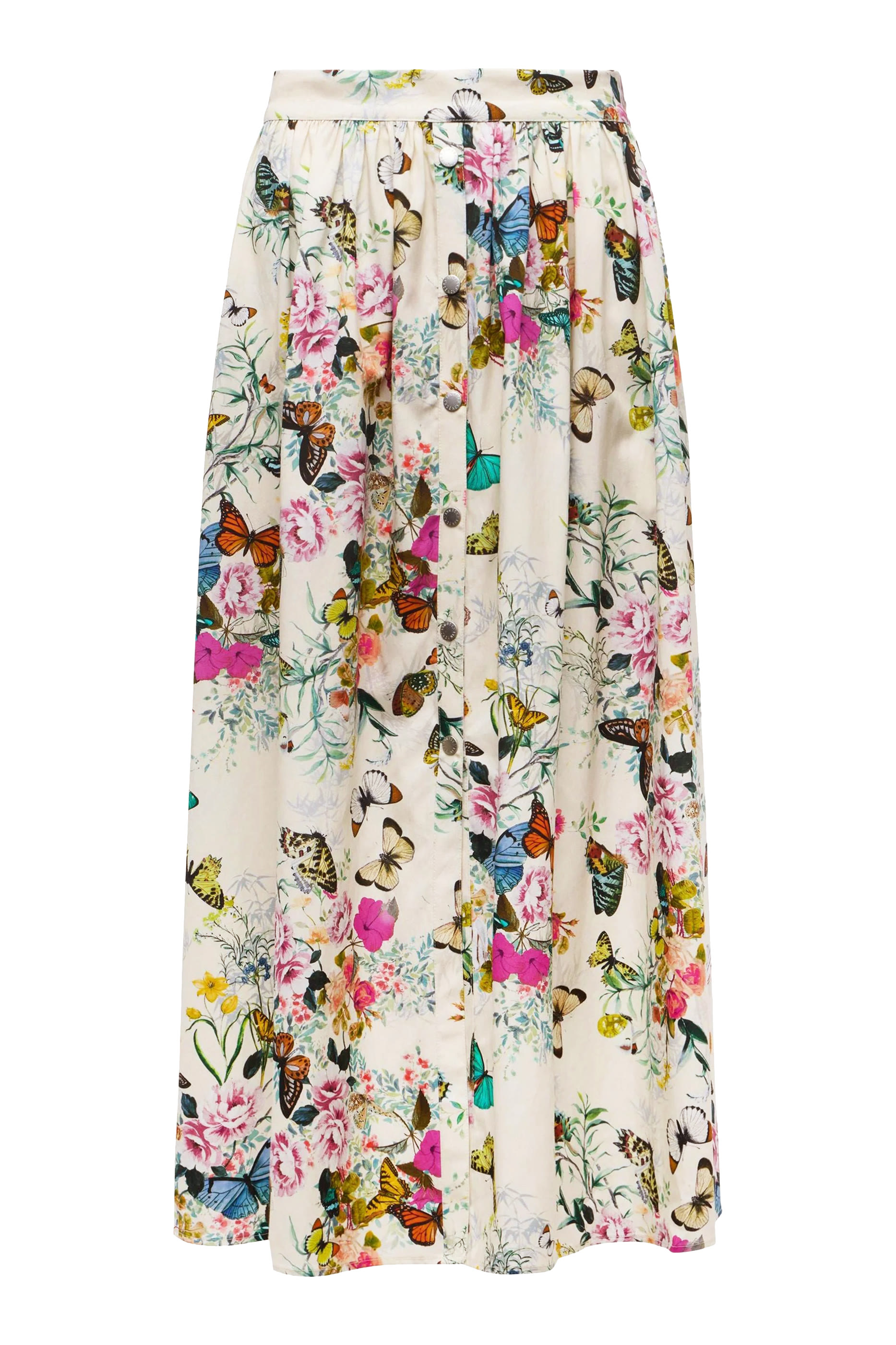 تنورة سينا متوسطة الطول بوبلين