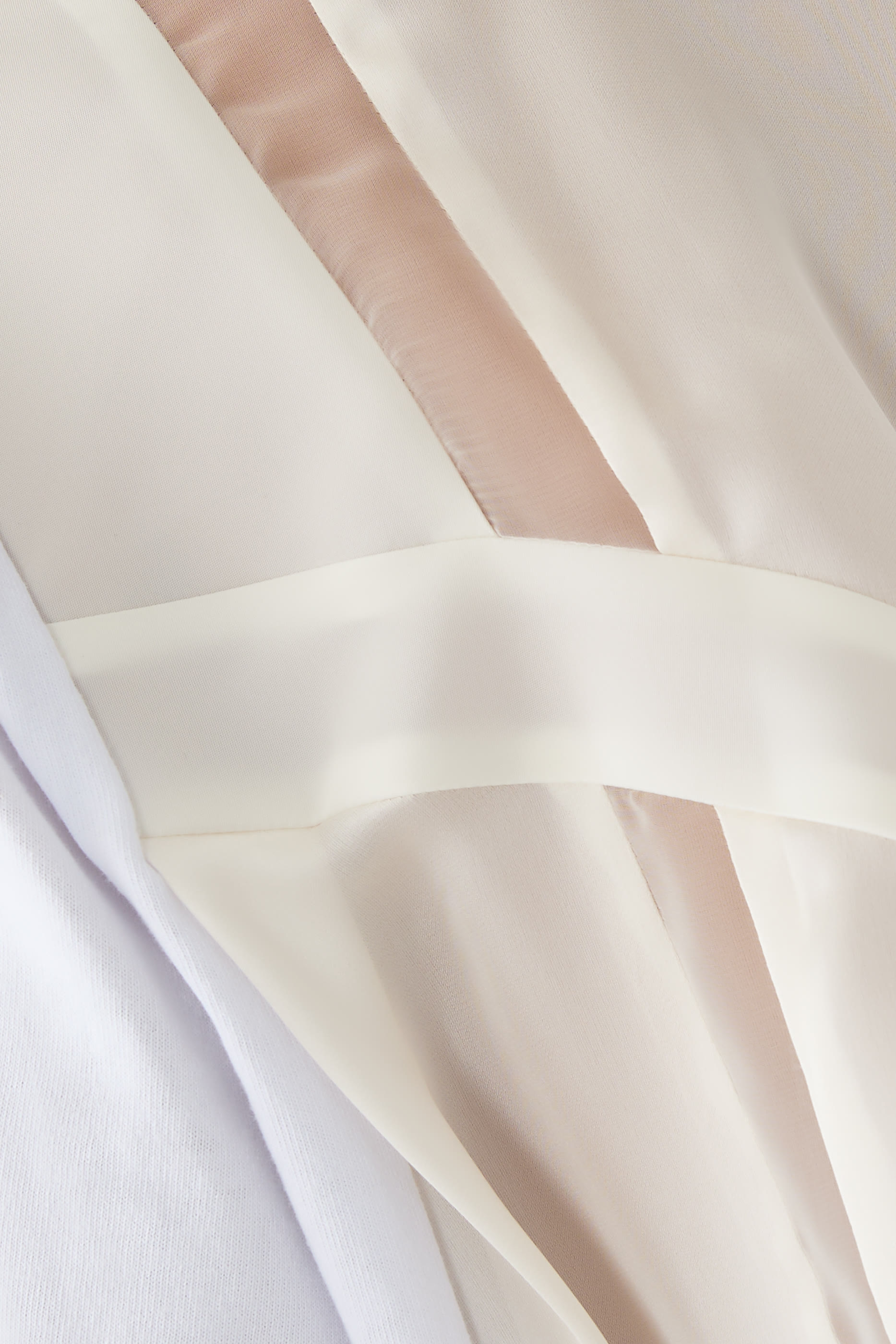 تيشيرت مزيج قطن جيرسيه ونايلون تويل