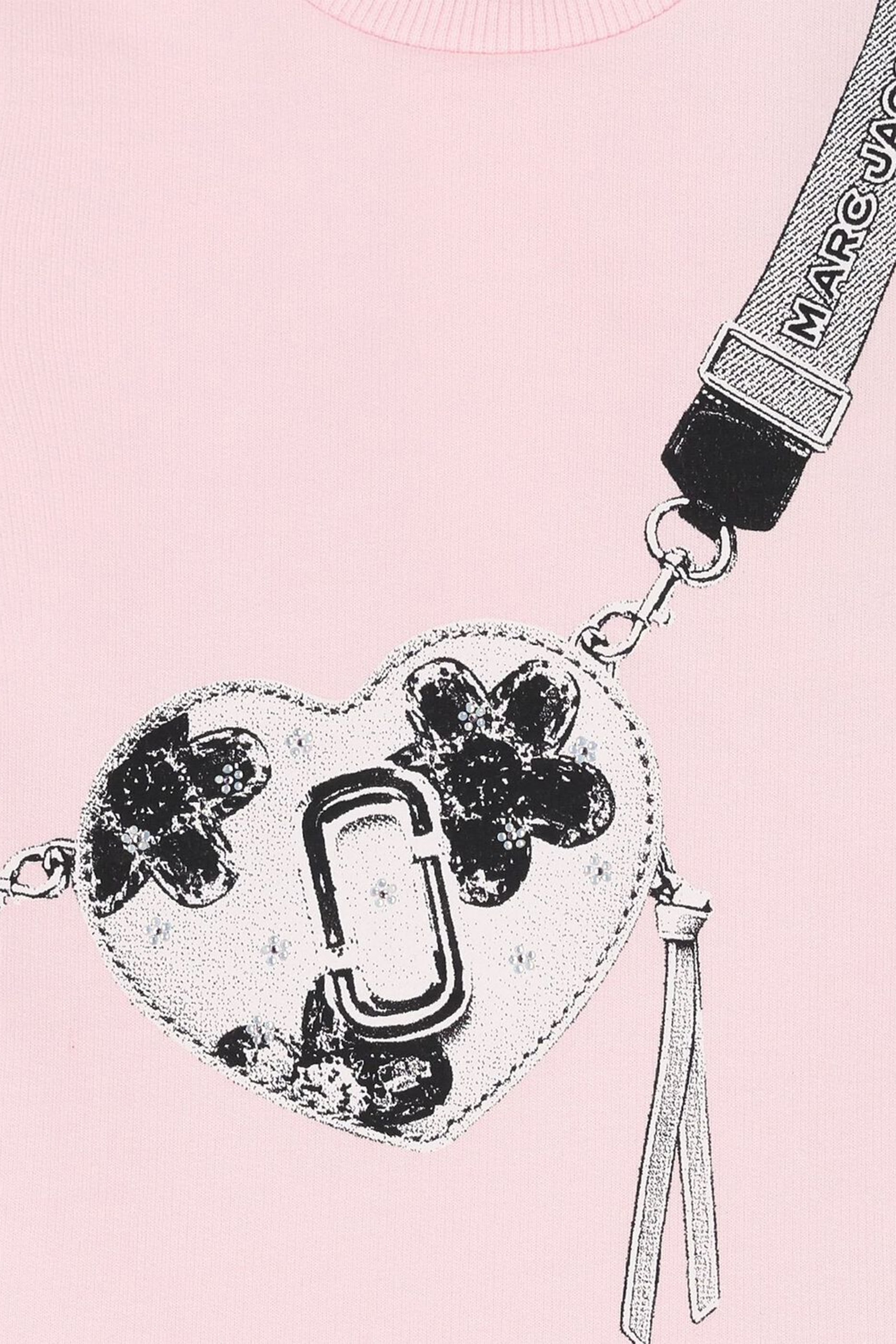 فستان بنقشة حقيبة بشعار الماركة للأطفال