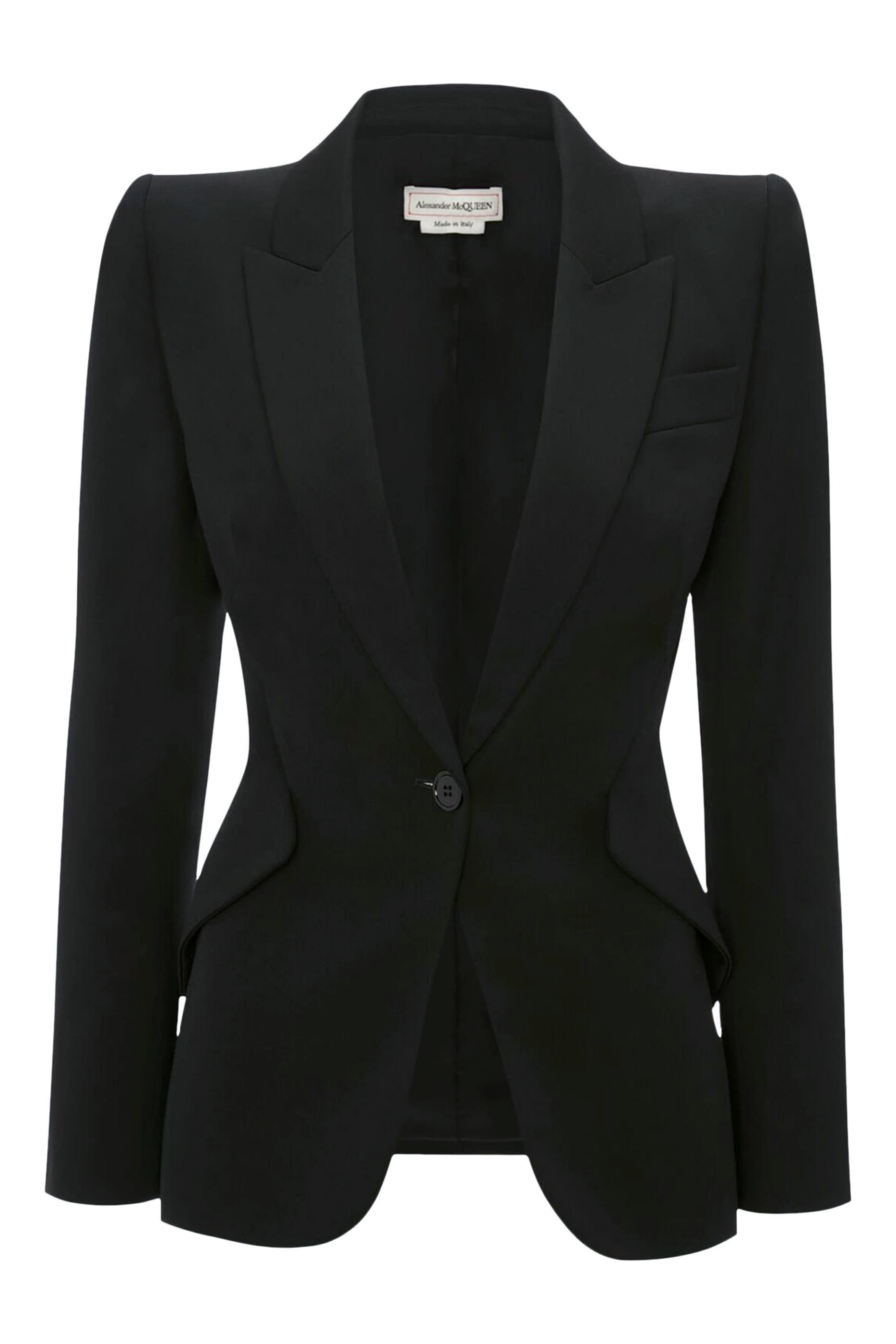 Peak Shoulder One-Button Jacket