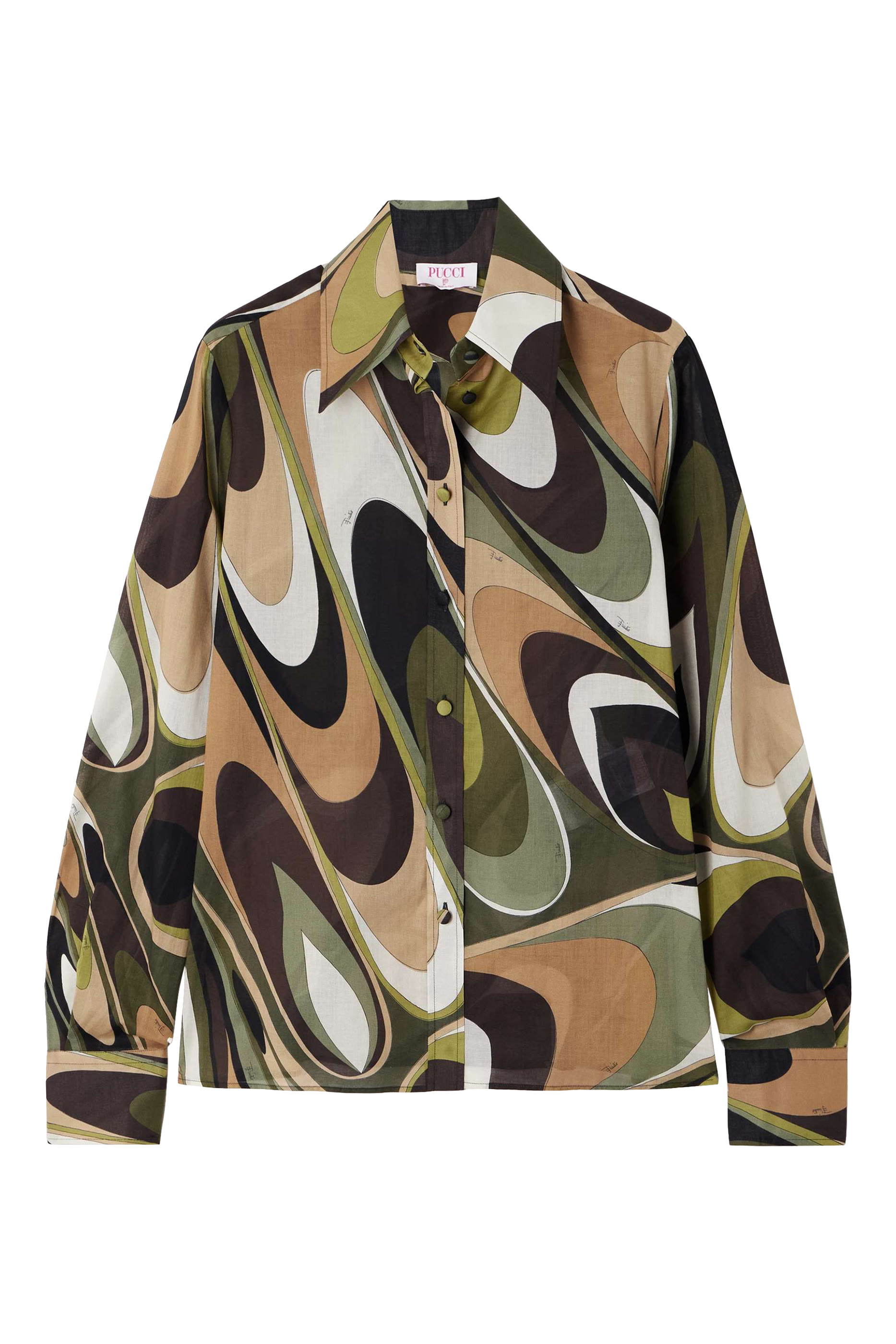 قميص بطبعة أوندي قطن 