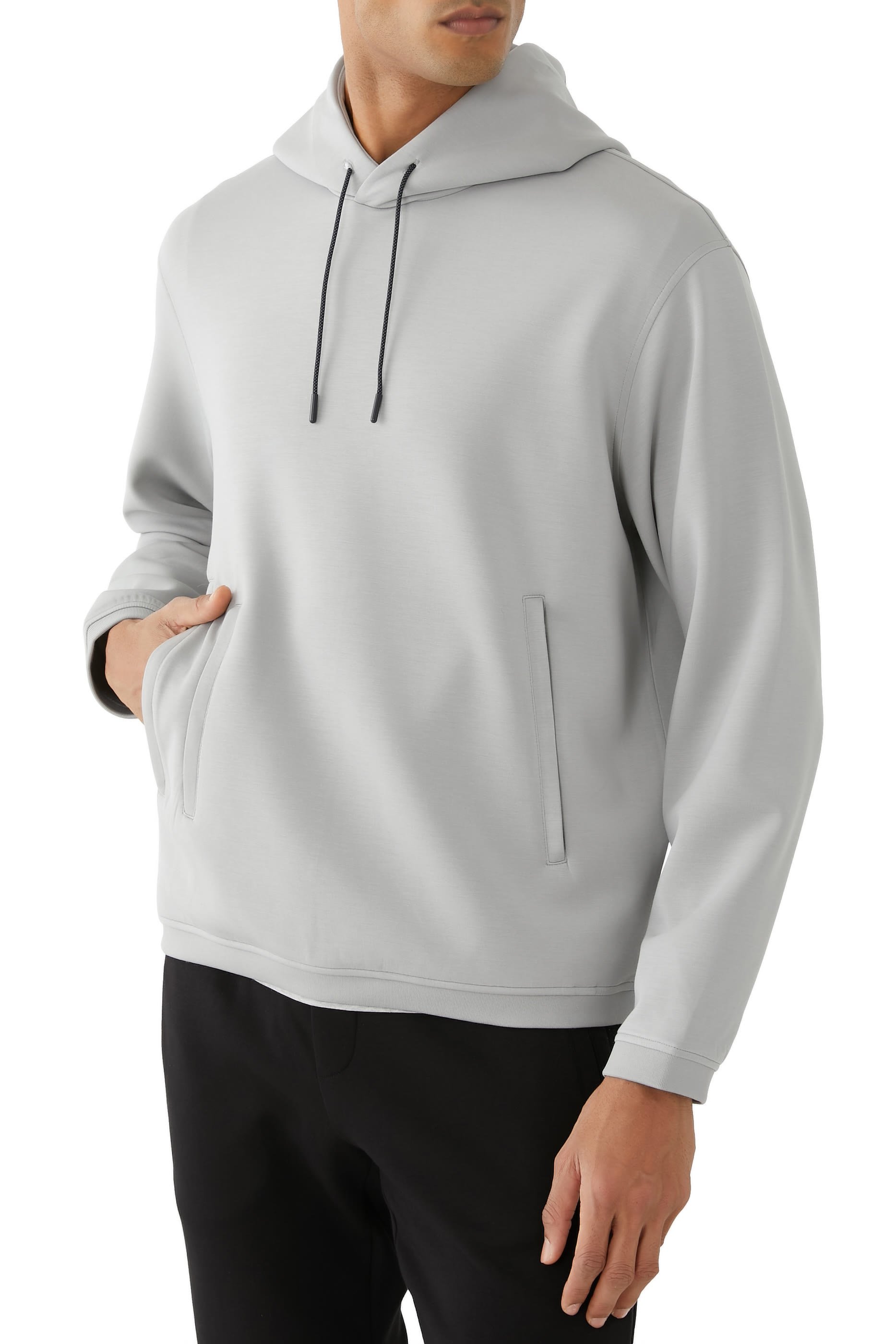 هودي جرسيه برقعة بشعار الماركة