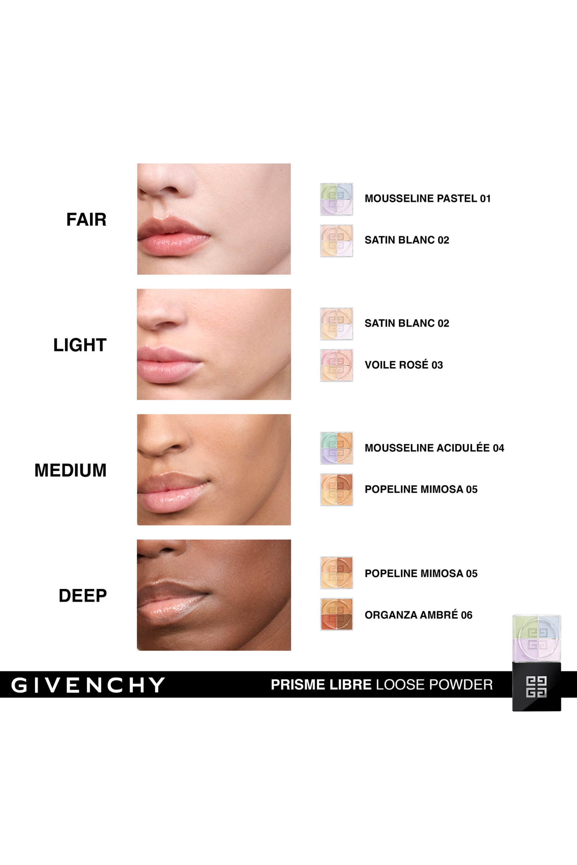 بودرة بريزم ليبر سائبة بأربعة ألوان