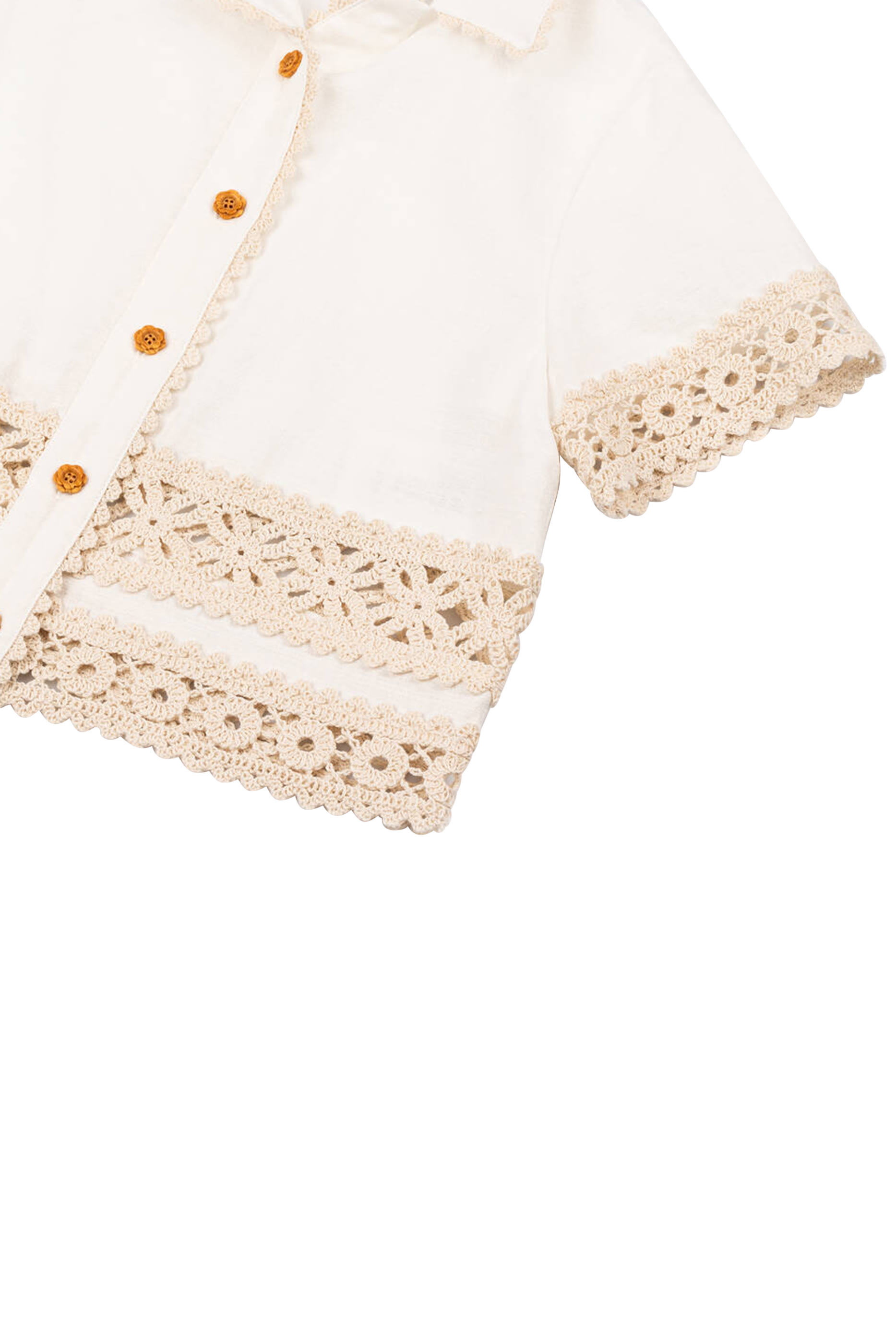 قميص وايلي بحواف مزينة للأطفال 