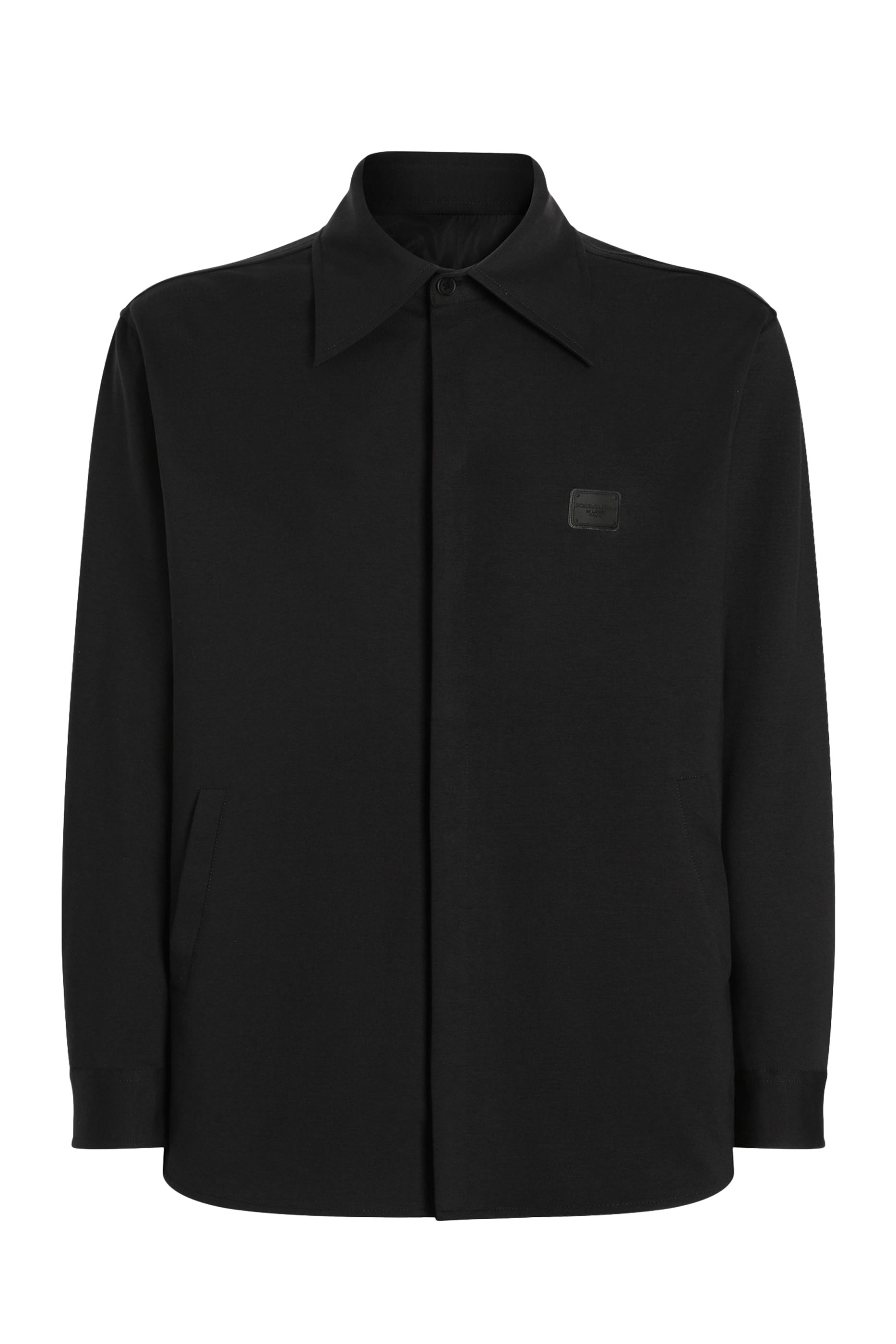 قميص برقعة شعار الماركة قماش معالج