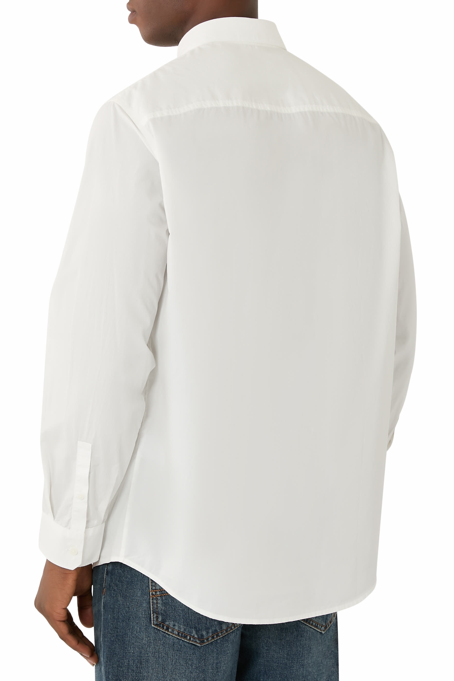 قميص مارينا بأكمام طويلة وأزرار