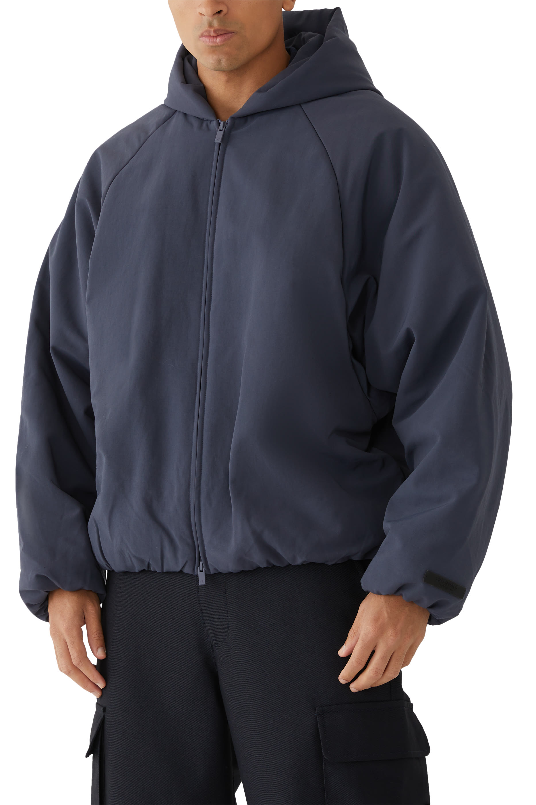 بومبر ميليتاري بغطاء للرأس نايلون