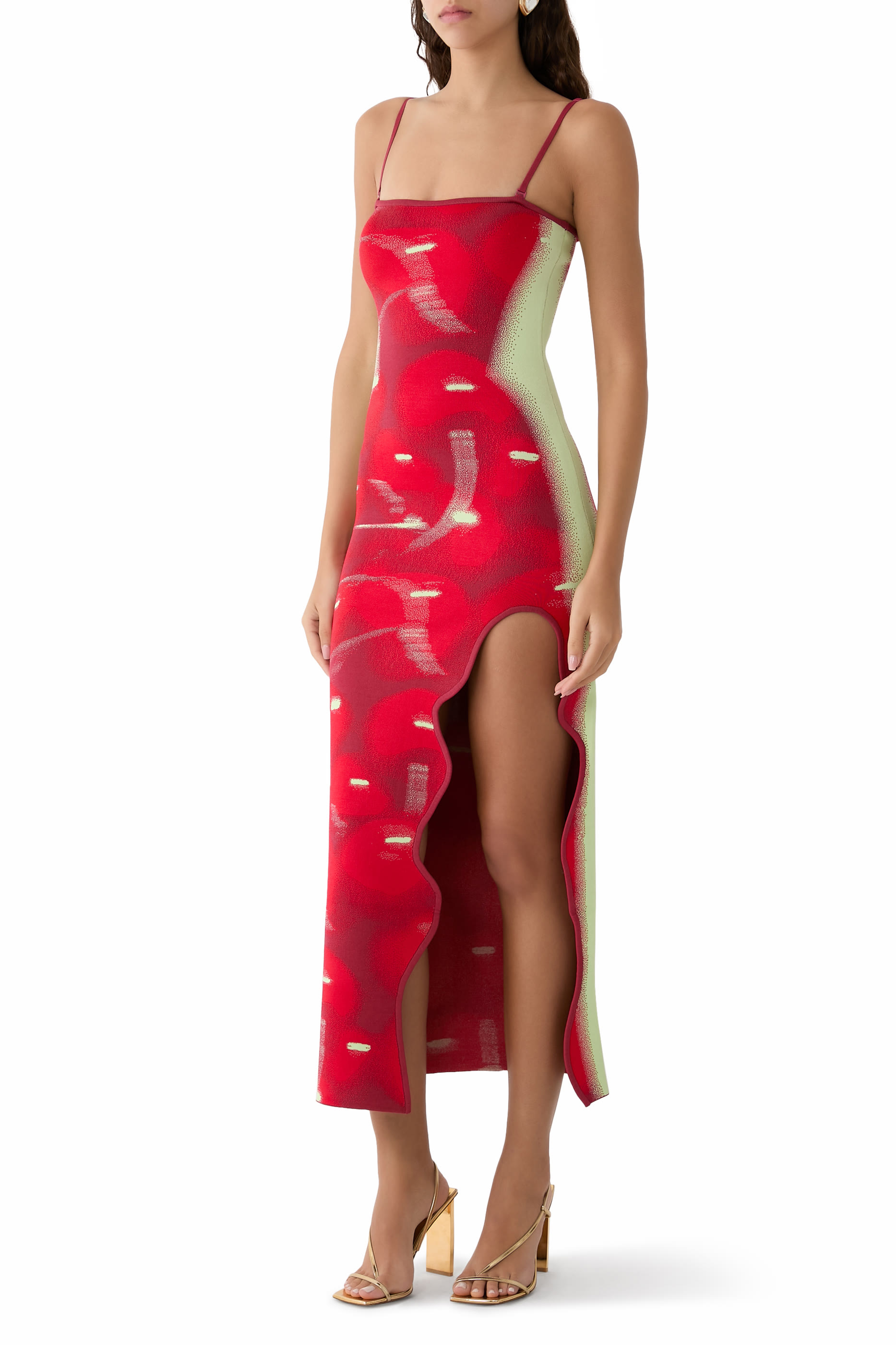 فستان إيريس طويل بلا أكمام