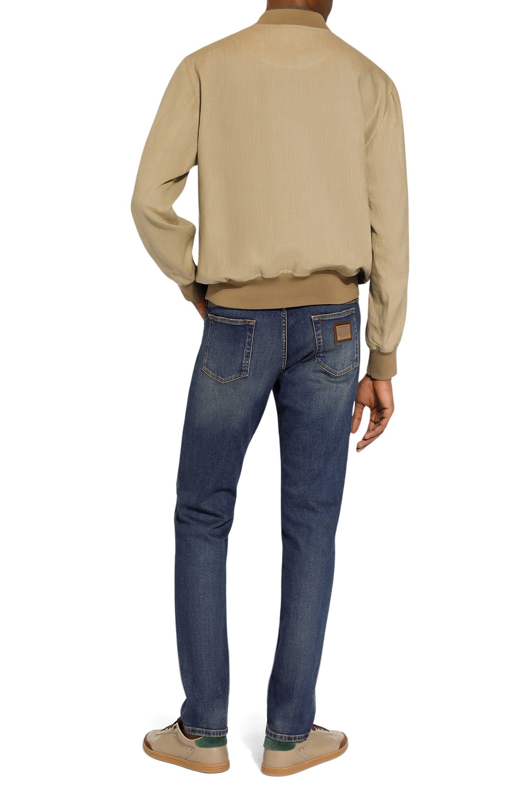 جاكيت بومبر غير مبطن كتان