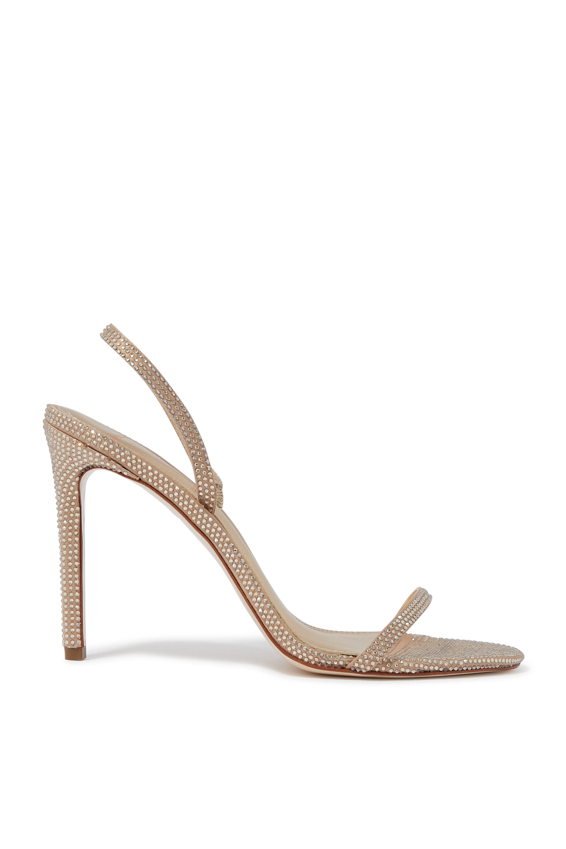 صندل لوسيانا 100 مرصع بأحجار براقة بسير خلفي