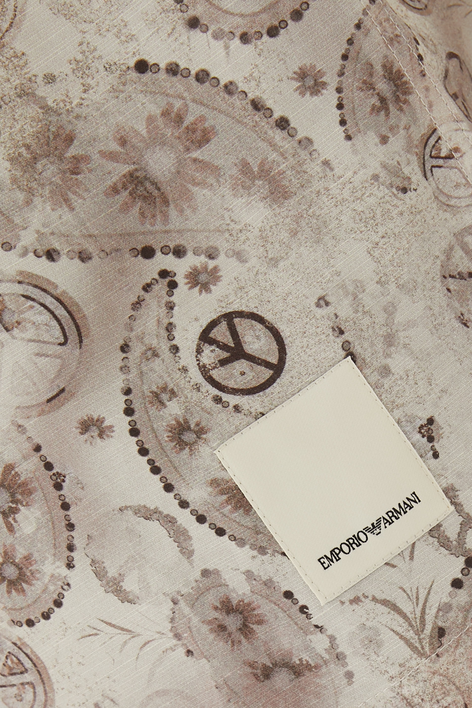 قميص بطبعة بيسلي بالكامل مزيج فيسكوز