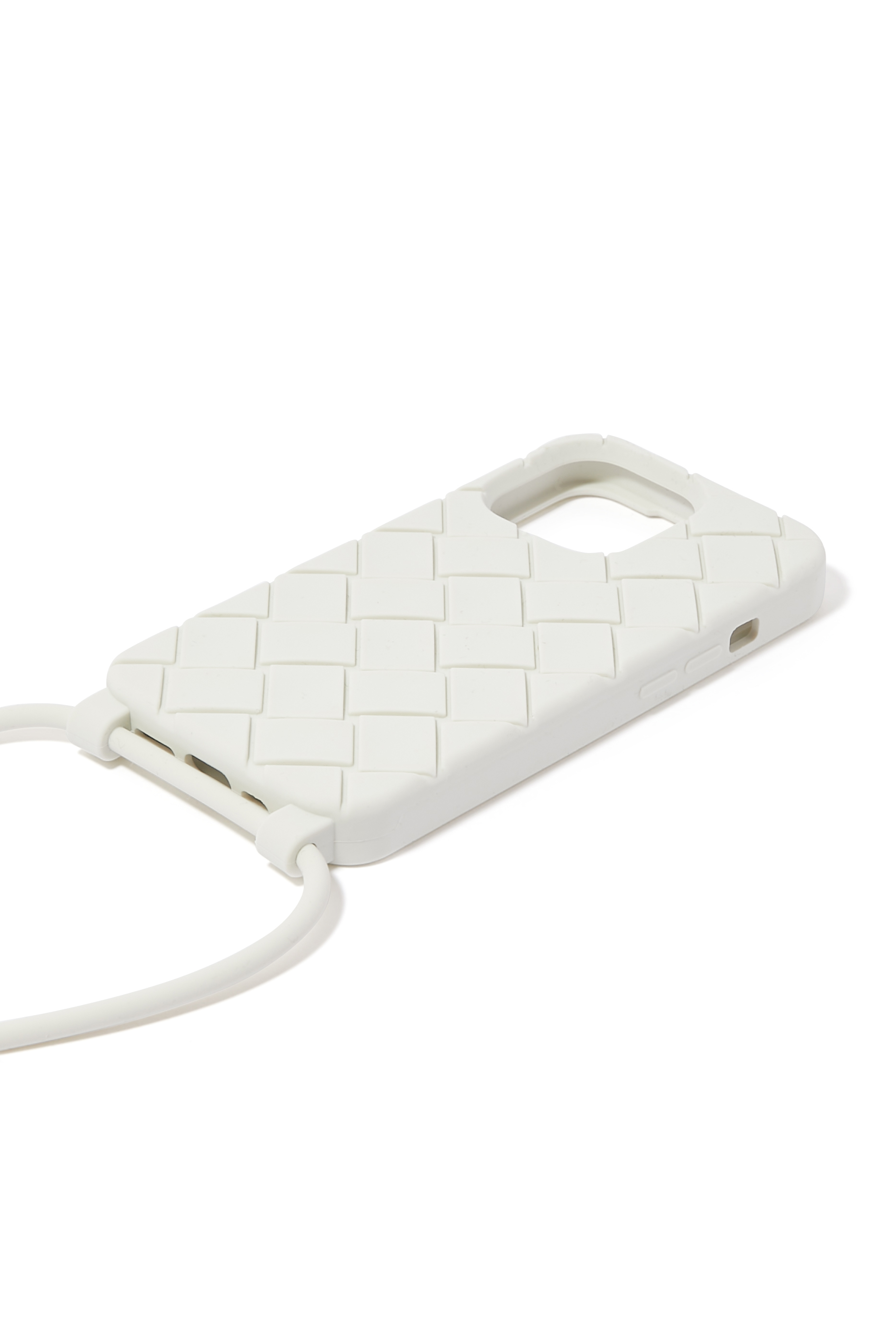 حافظة هاتف آيفون 13 برو بتصميم مجدول وحمالة