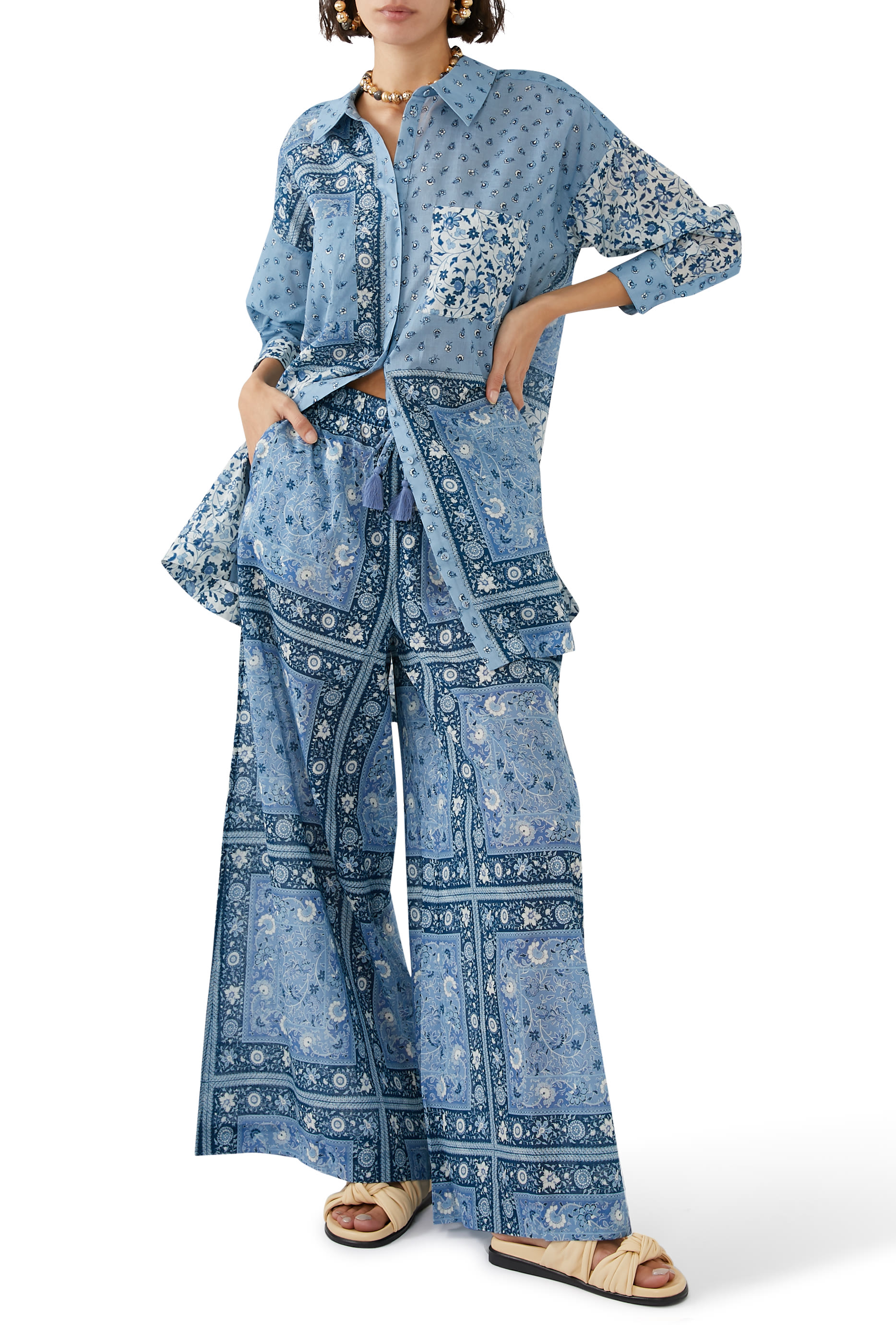 بنطال سان شاين بانديت بقصة ساق واسعة