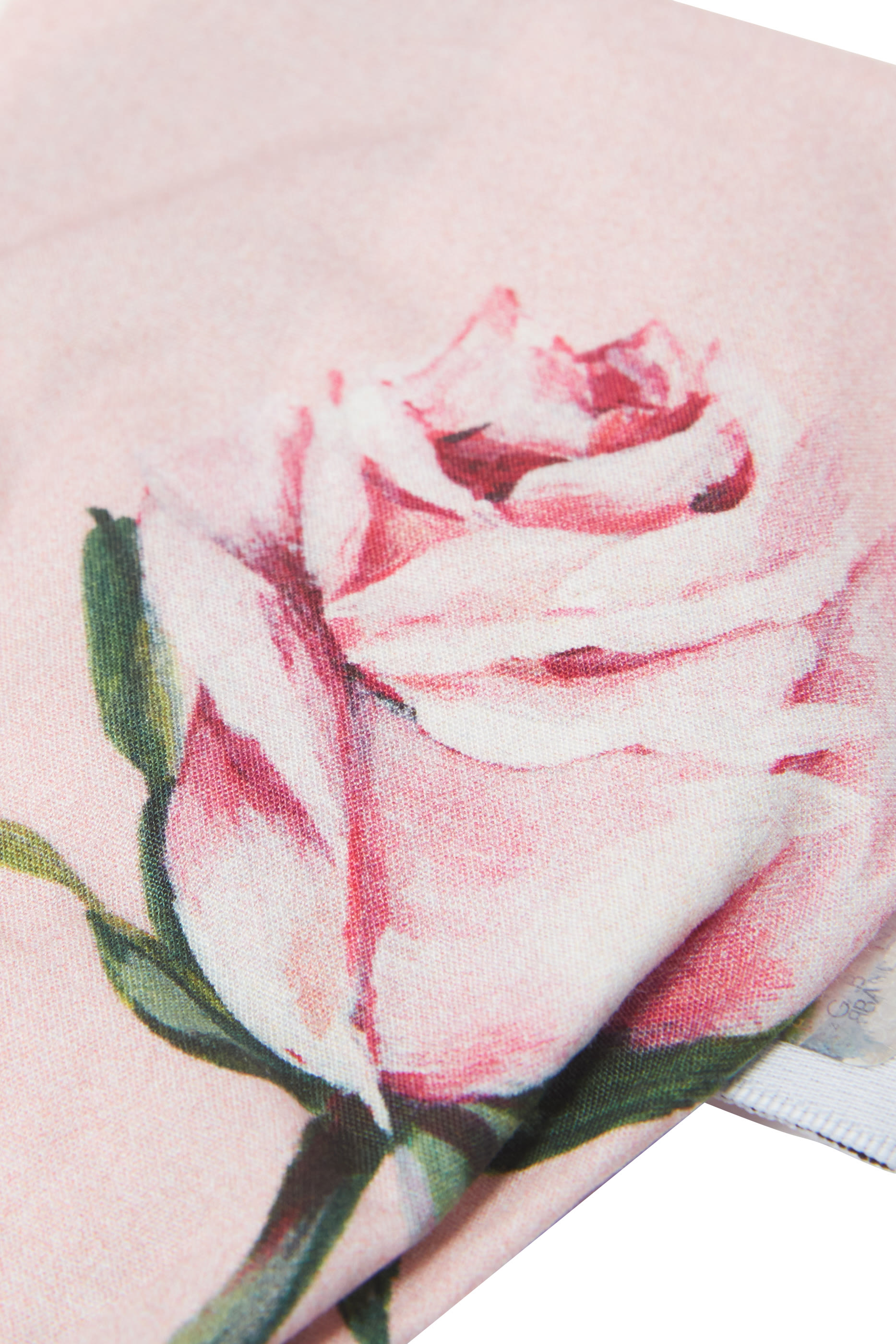 طوق رأس بنقشة ورد بوبلين للأطفال