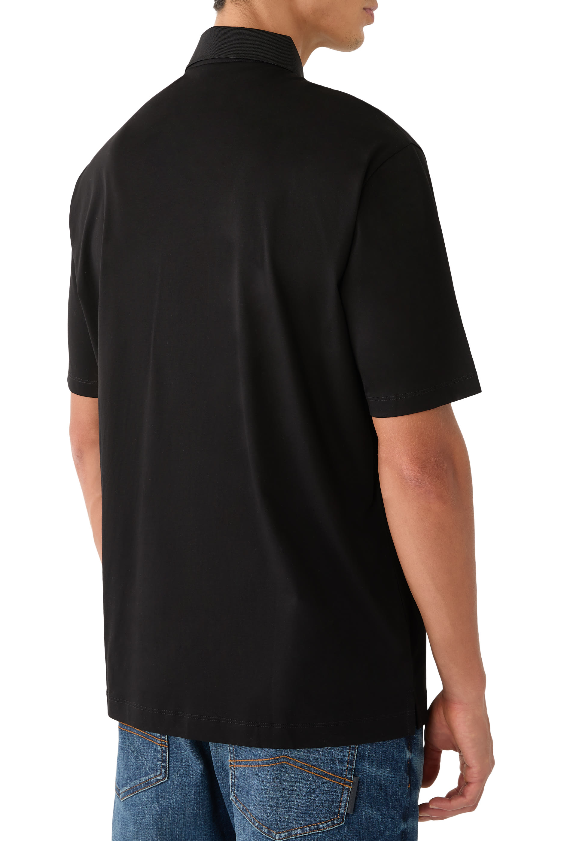 قميص بولو بقصة عادية  بولو قطن ممرسر