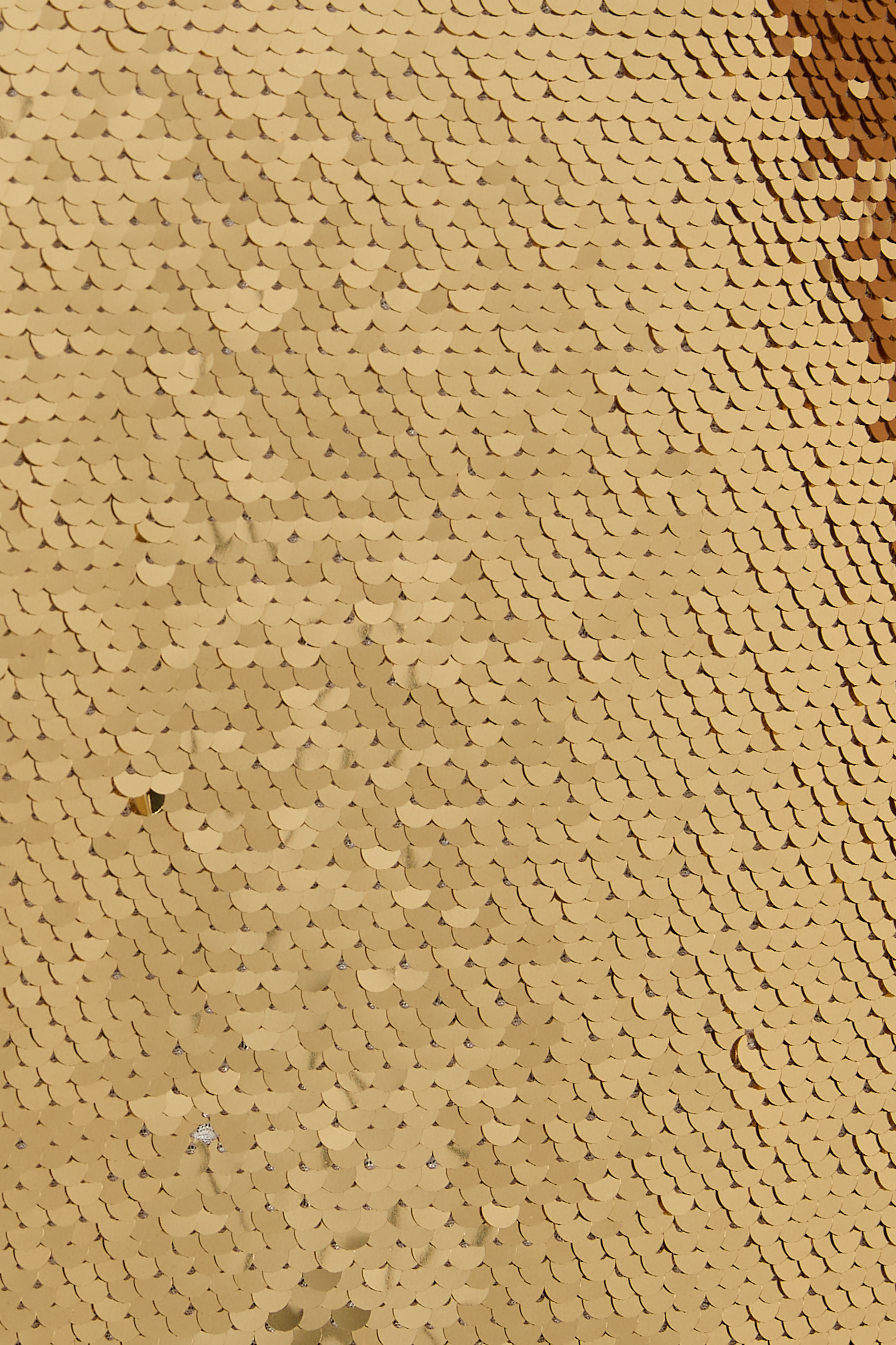 فستان بياقة عميقة مزين بترتر