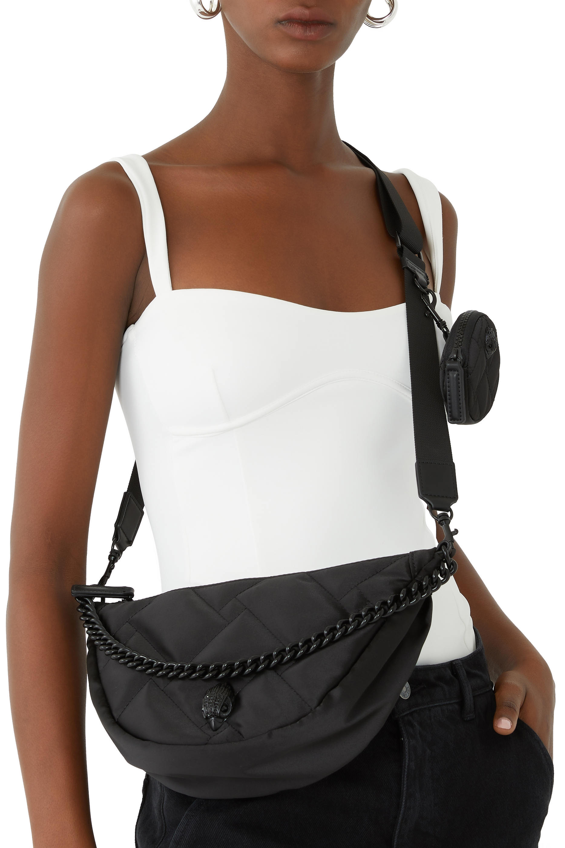 حقيبة كروس بودي بتصميم مقوس