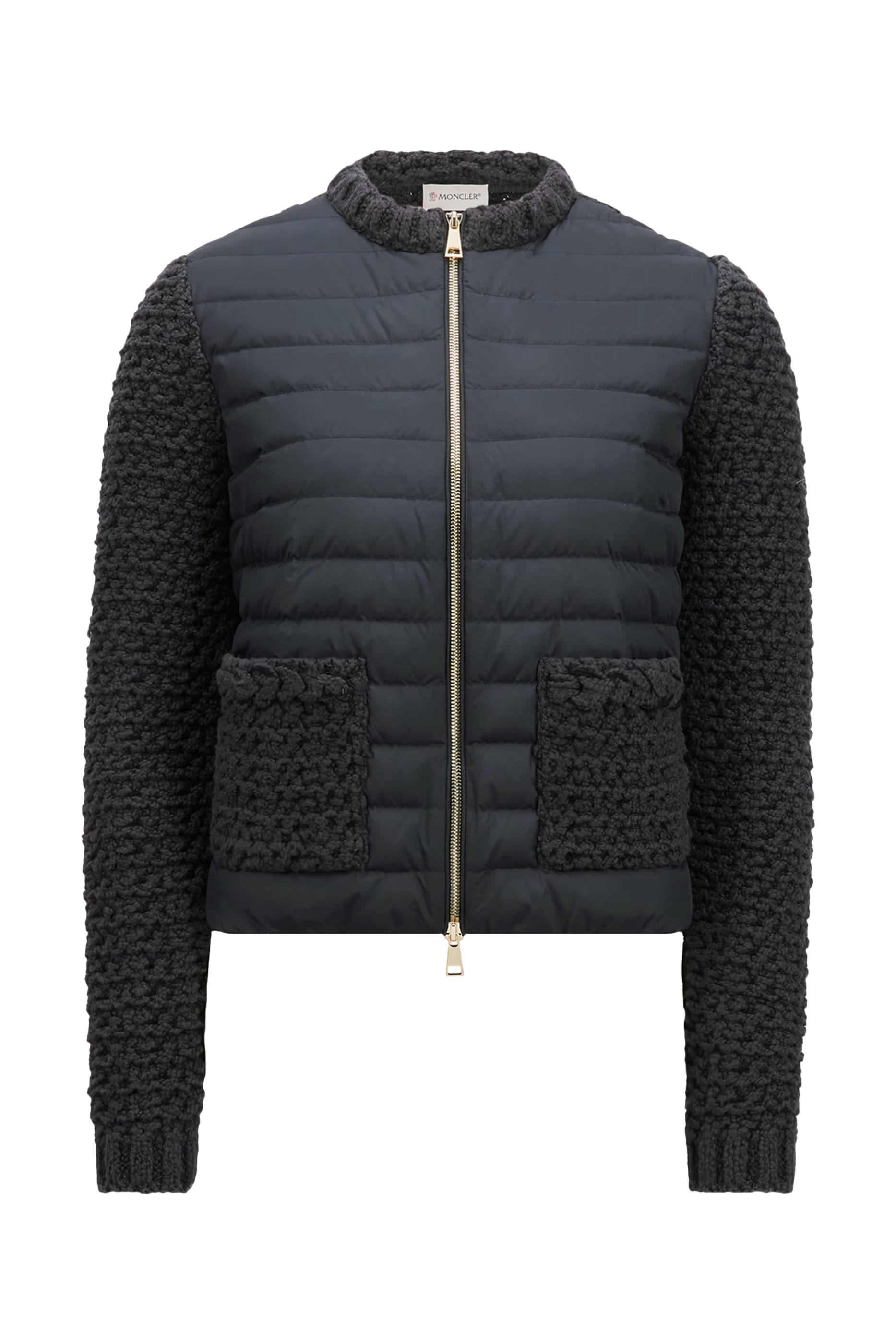 كارديغان بتصميم مبطن وسحاب قطن