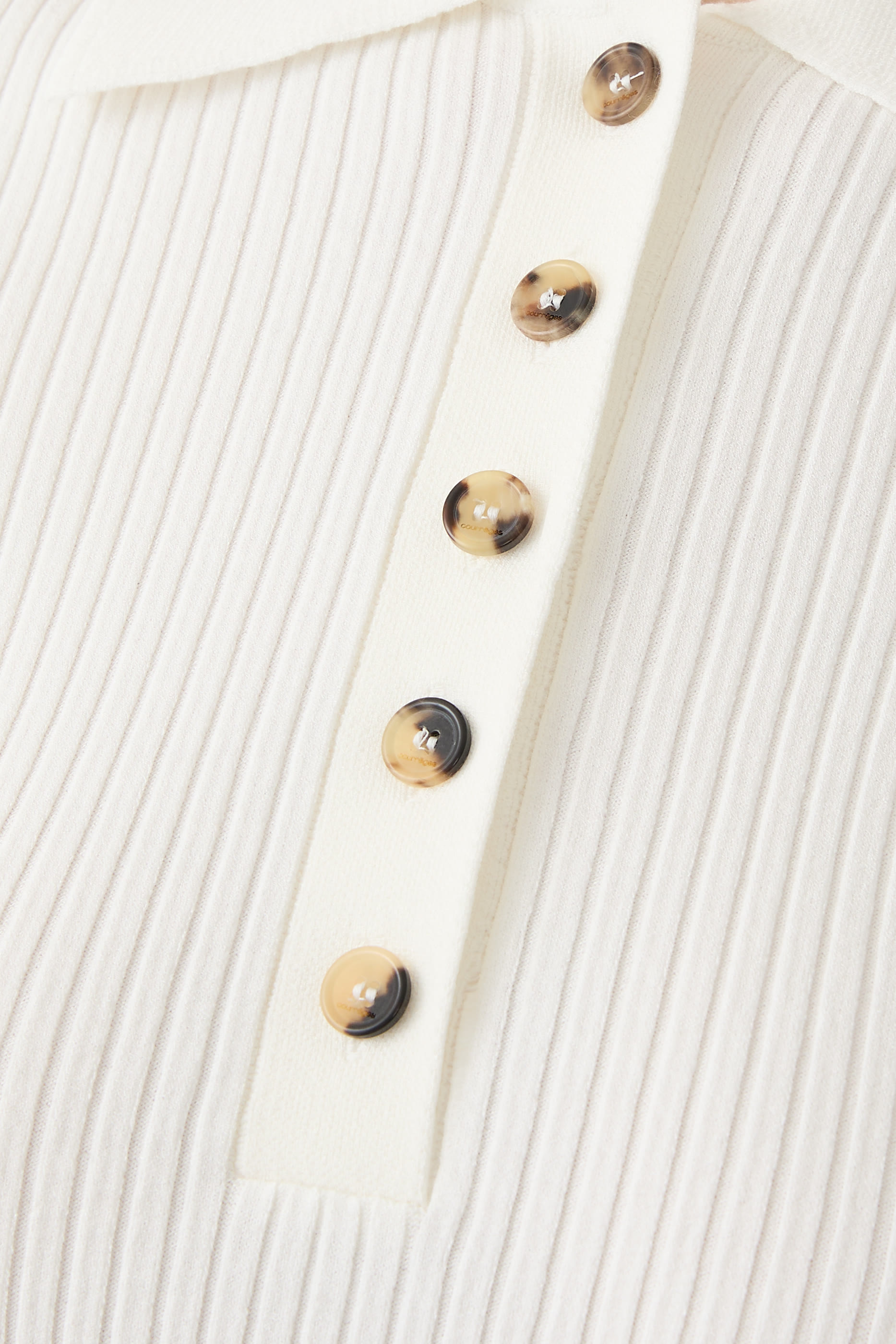 قميص بولو ايكونيك منسوج بتصميم مضلع 