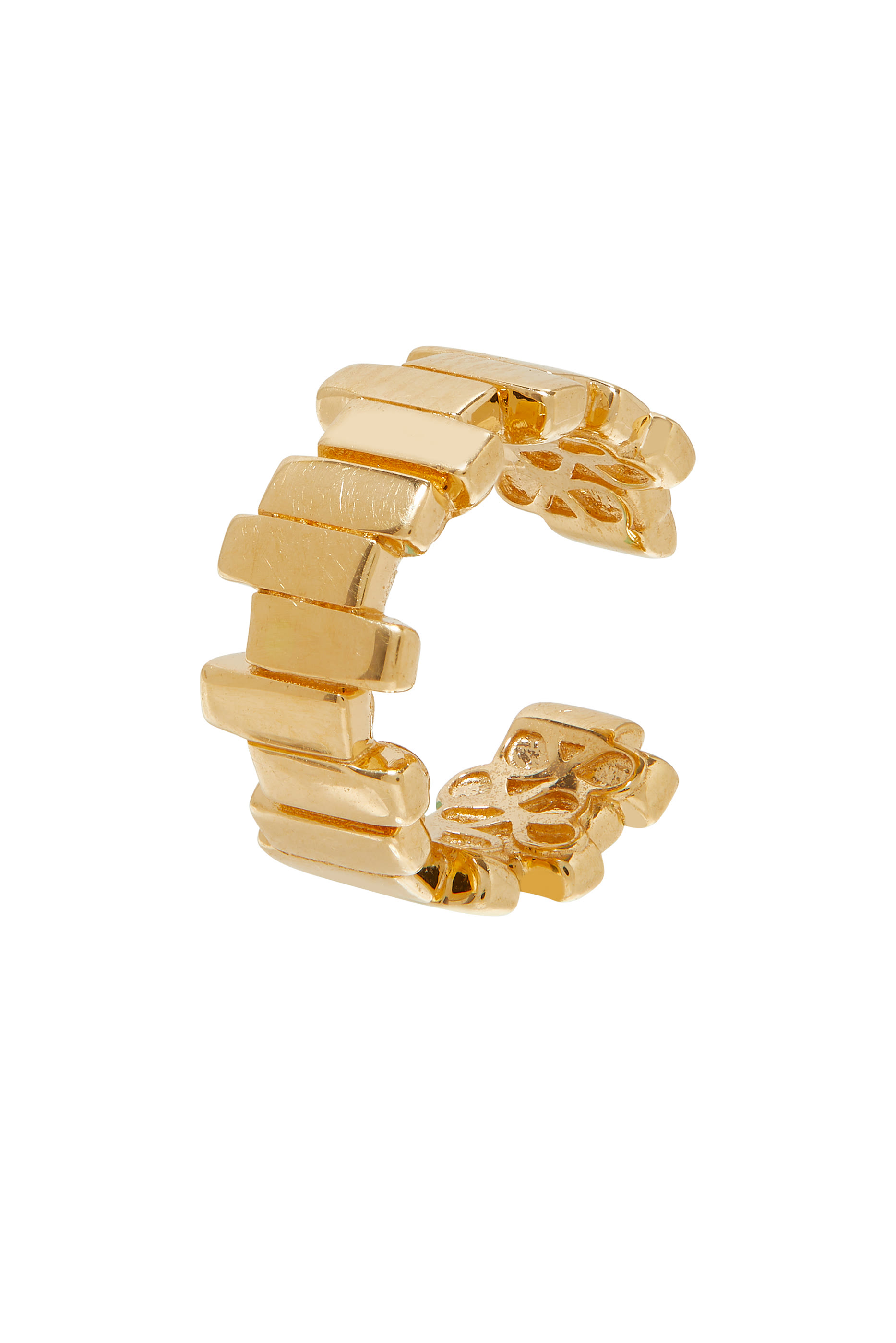 قرط مفتوح منفرد، ذهب أصفر عيار 18