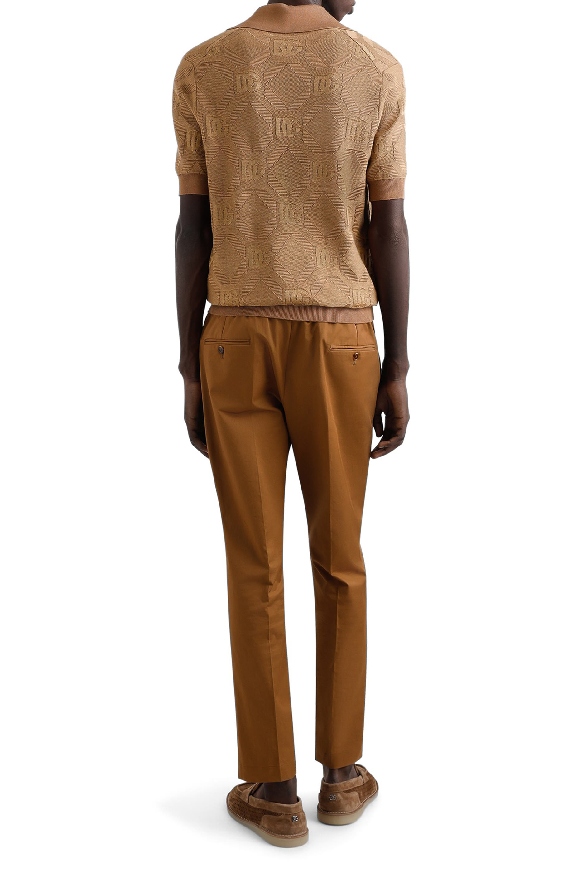 قميص بولو حرير بشعار الماركة جاكار