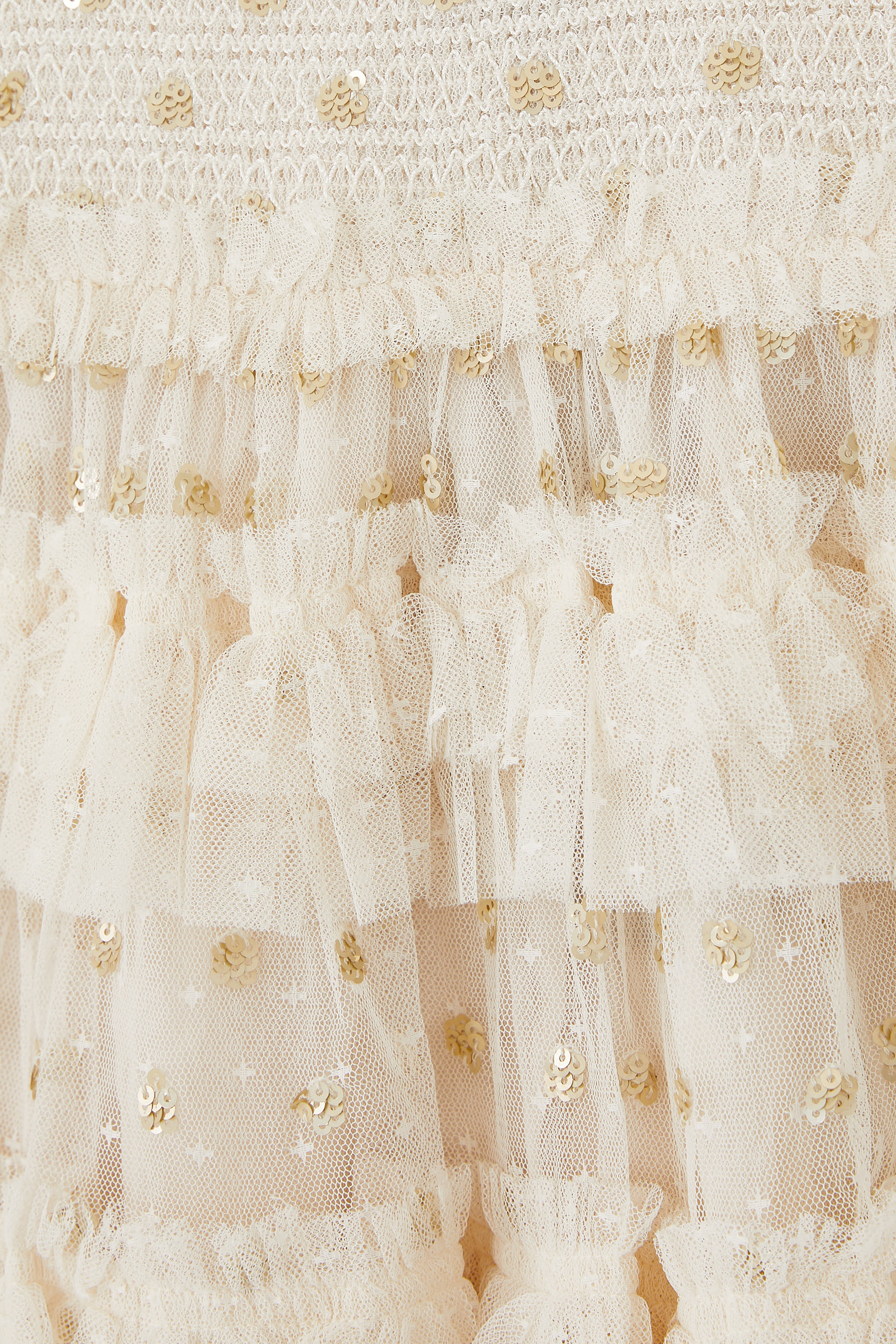 فستان بكشكش ونقاط ترتر للأطفال