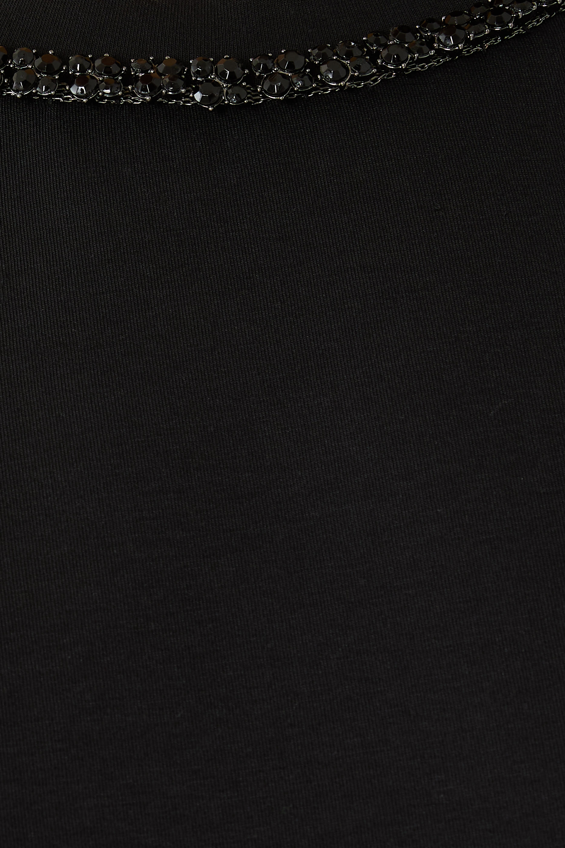  ASV Double-Jersey Crew-Neck Sweatshirt with Rhinestone Detail