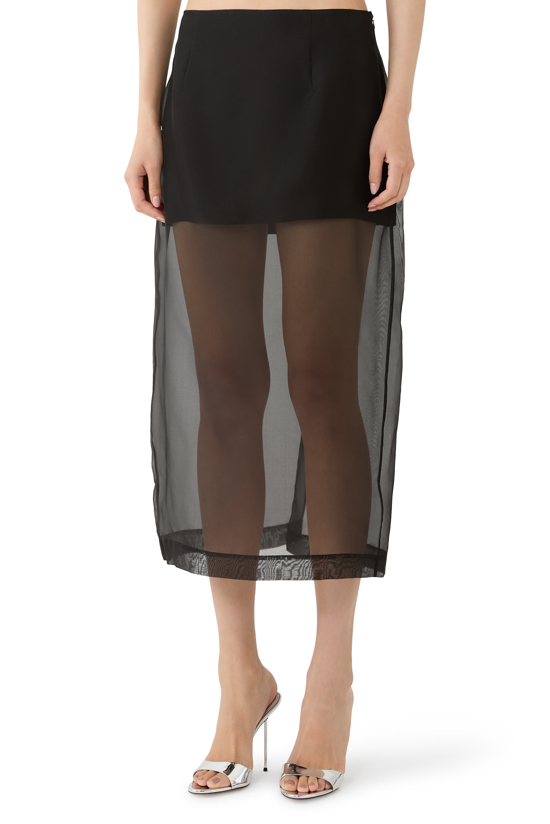 تنورة حرير أورجانزا