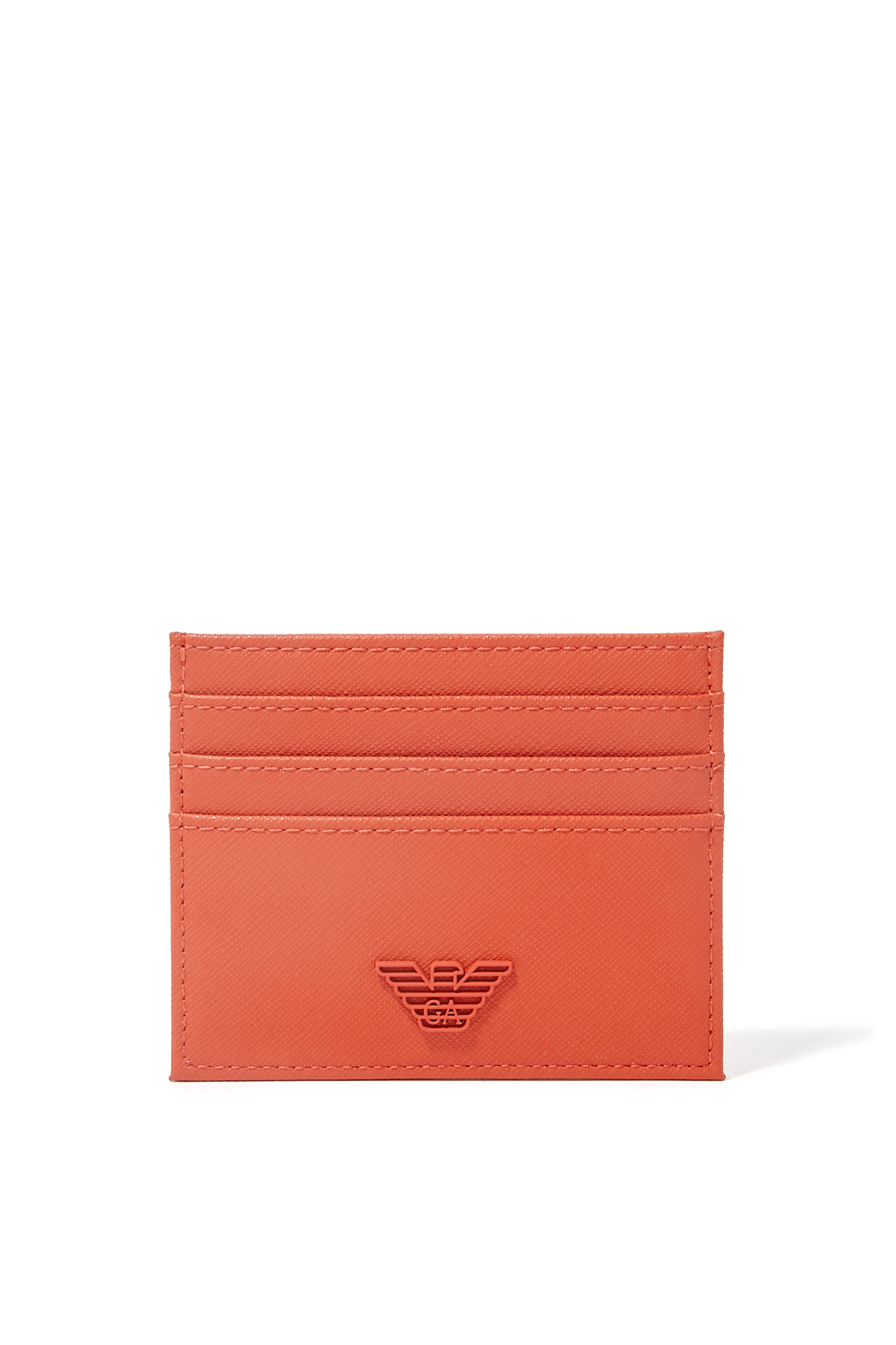 حافظة بطاقات بحلية شعار الماركة