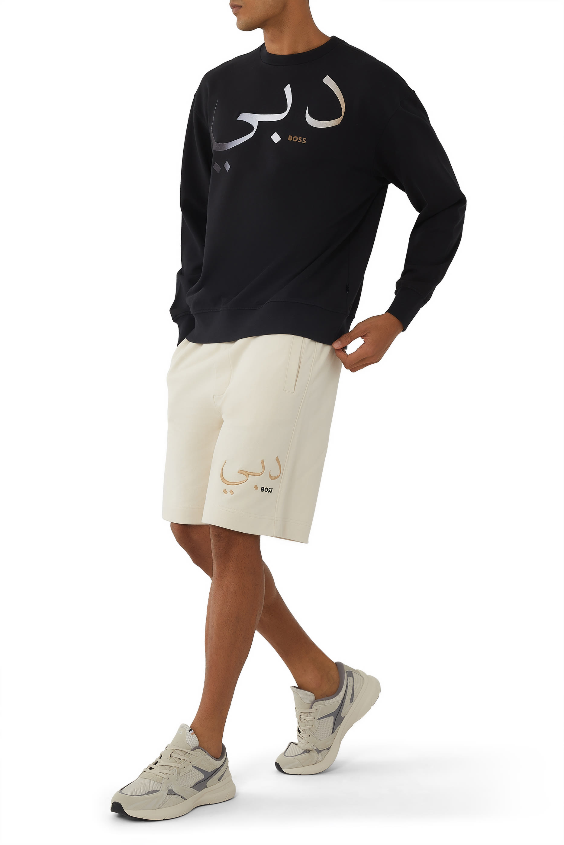 سويت شيرت بياقة ضيقة هلا x دبي