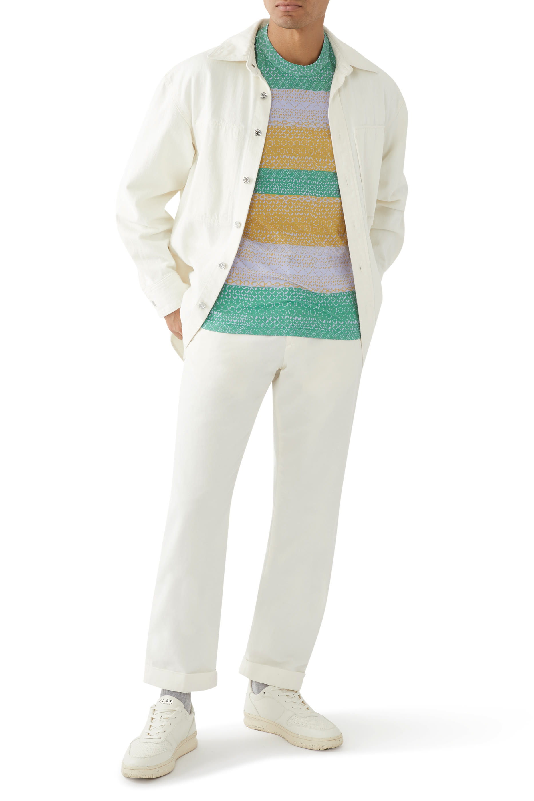 تيشيرت بطبعة شمس محاكة