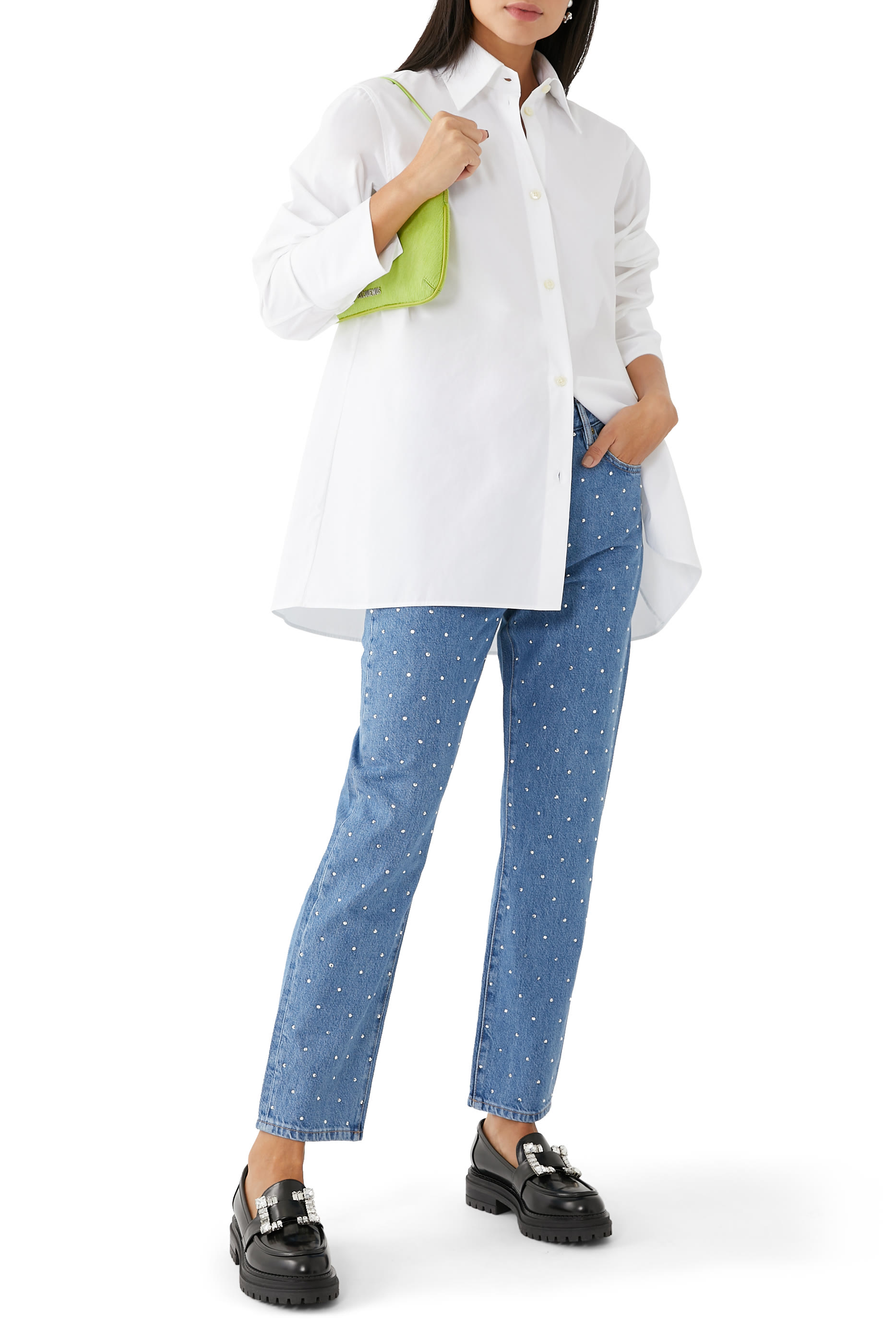 بنطال جينز لو ميك أتيليه مزين