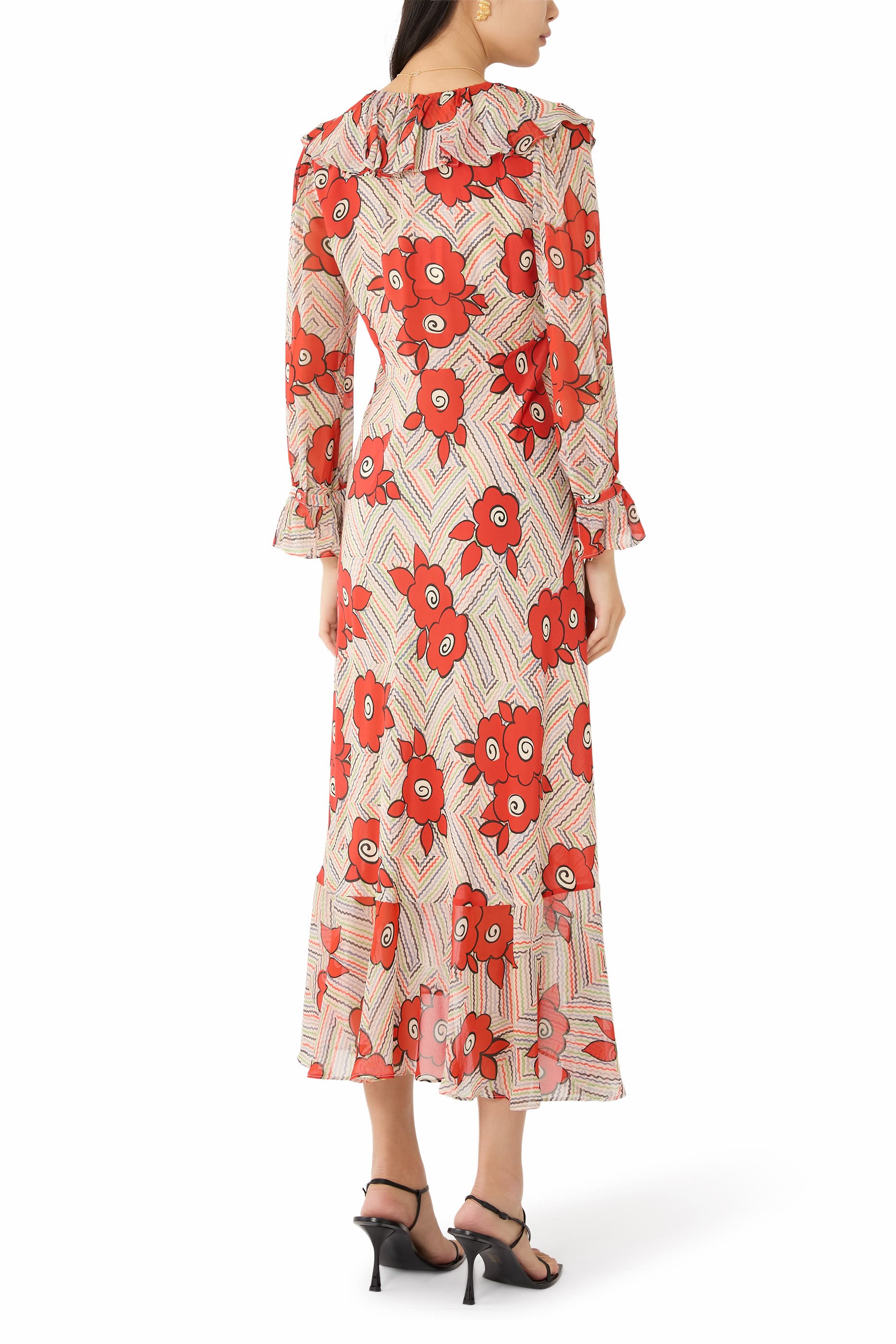 فستان كاتي متوسط الطول