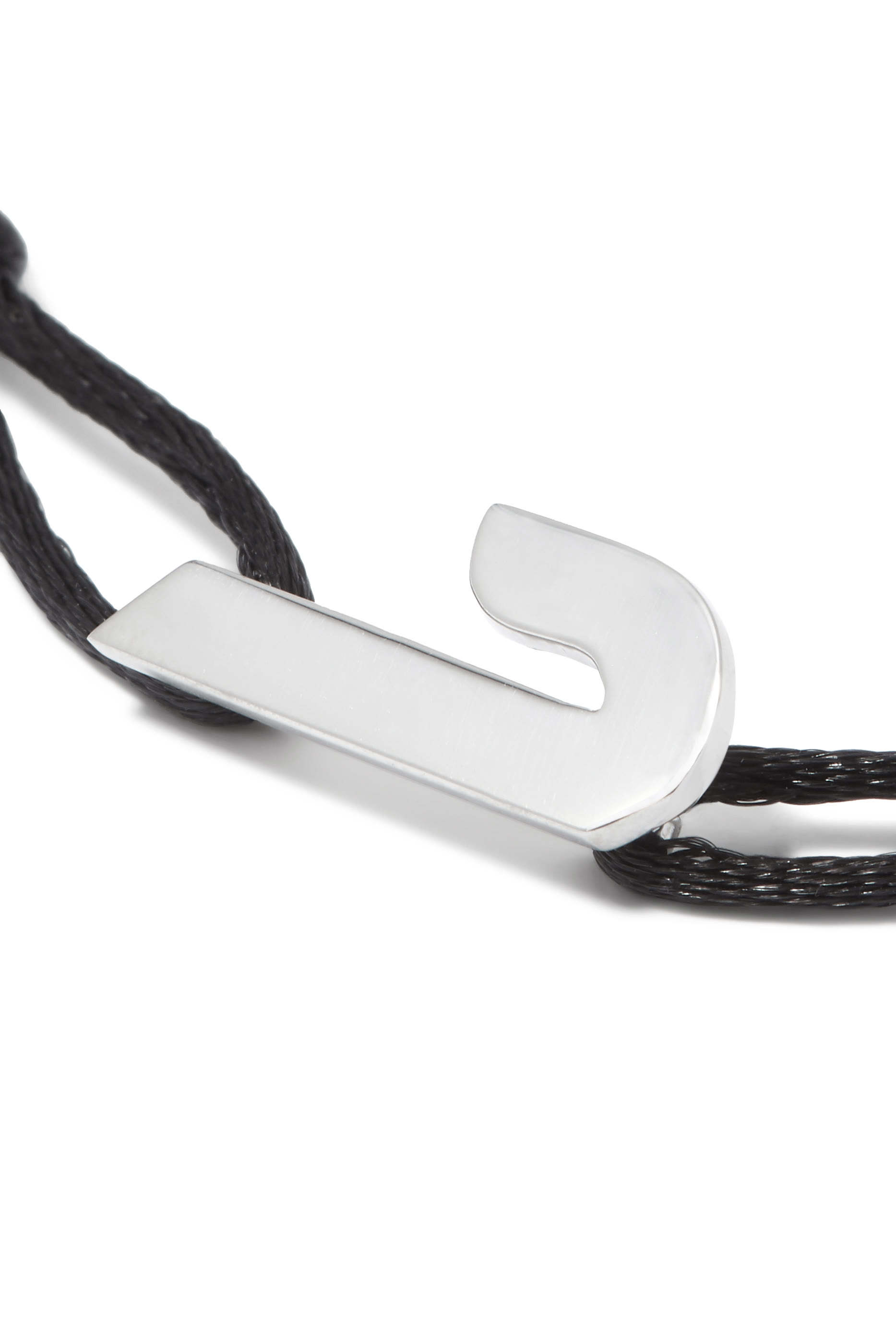 سوار بحلية بتصميم حرف ح، فضة استرلينية