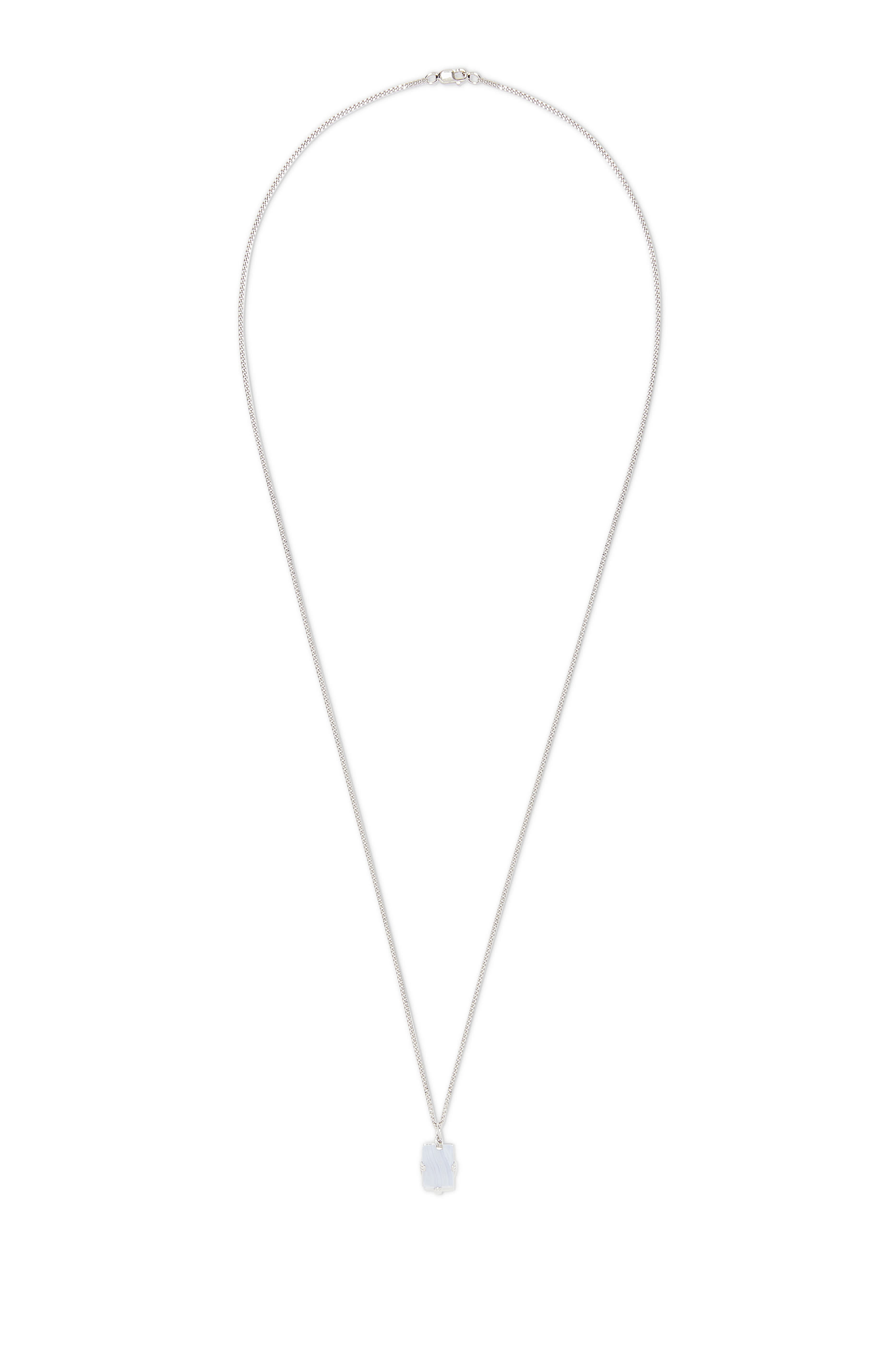 قلادة لينوكس مرصعة بحجر سوداليت فضة استرلينية