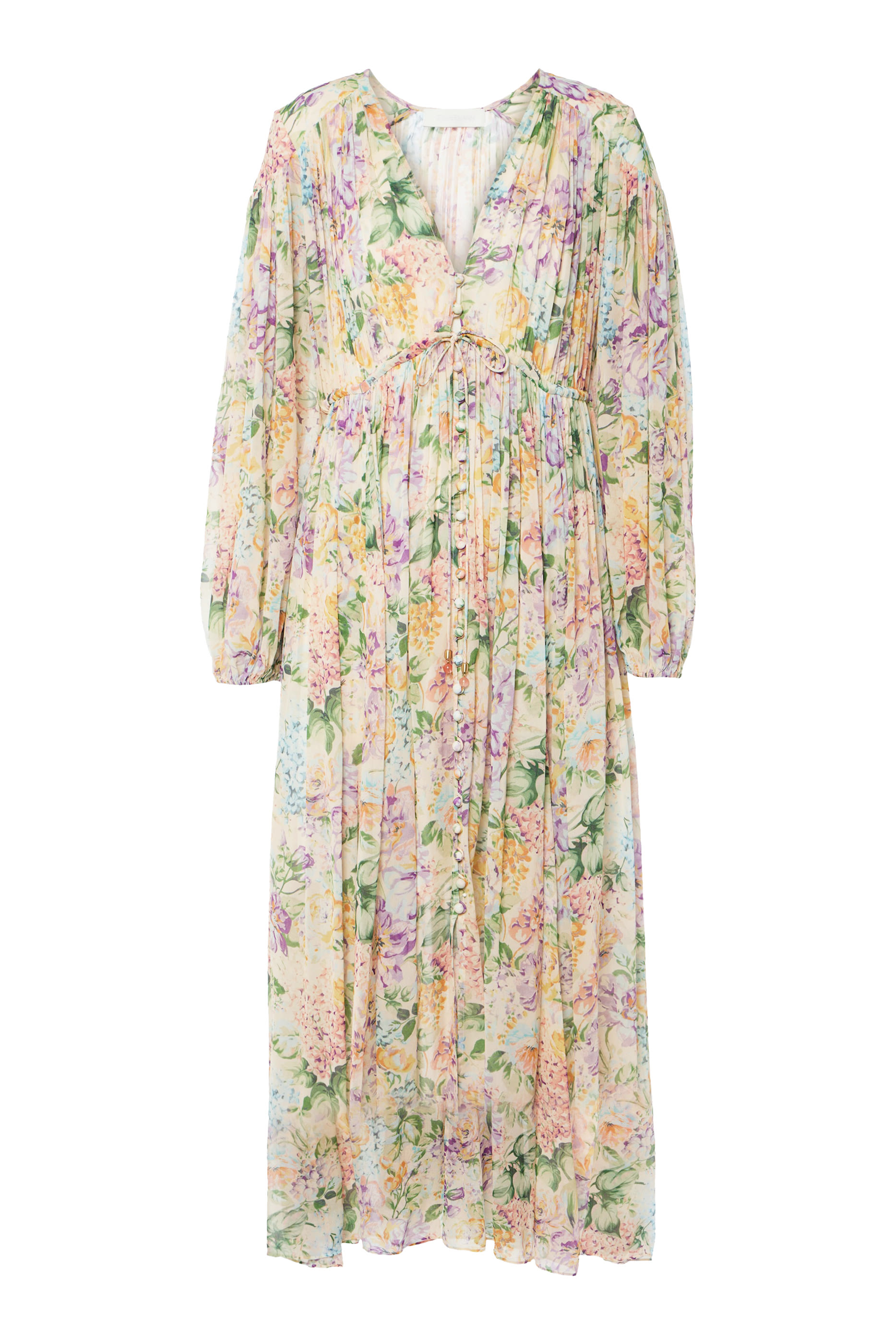 فستان هاليداي طويل بتصميم مزموم