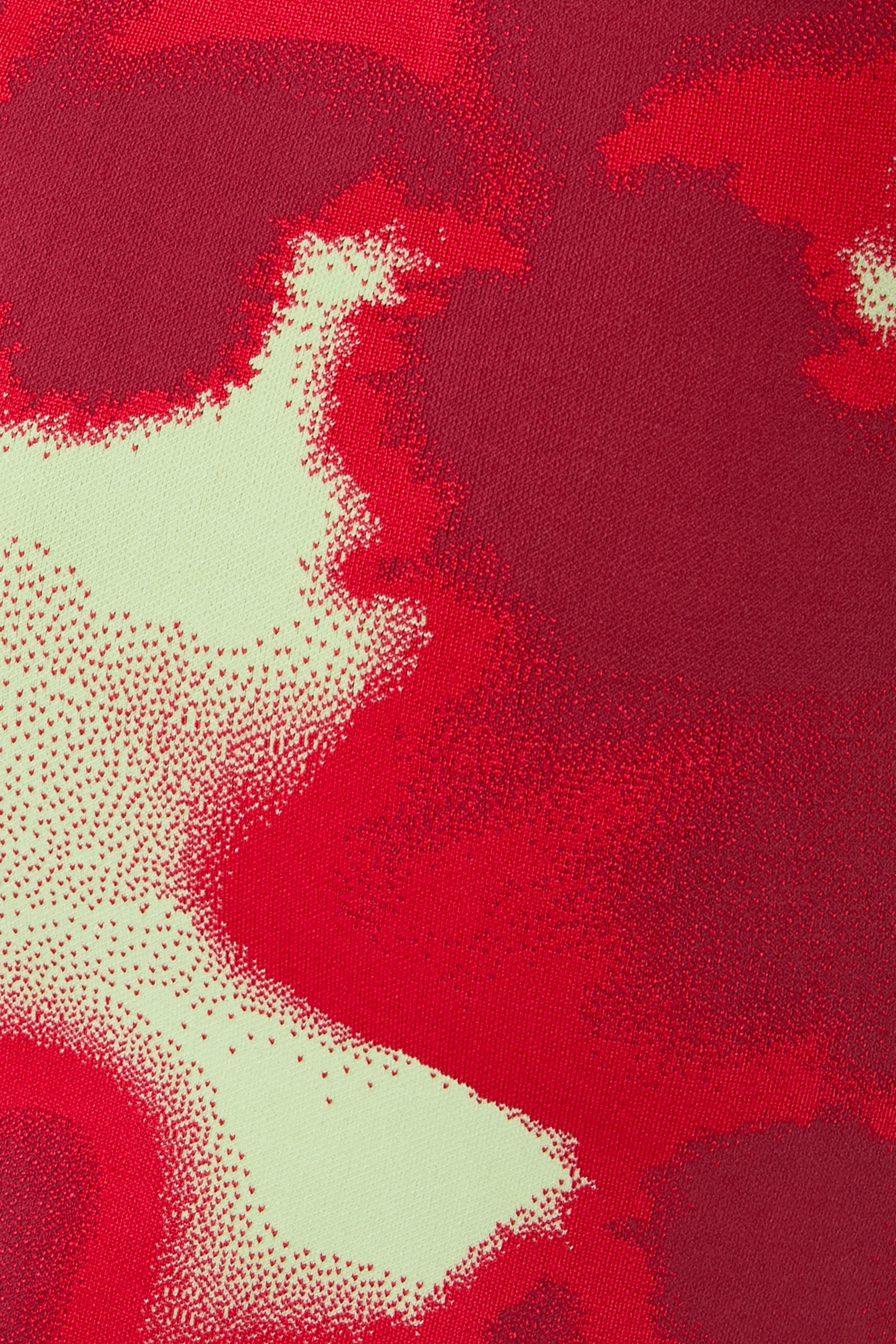 فستان بروكلين بحافة مموجة ونقشة مصبوغة بالعقد والربط