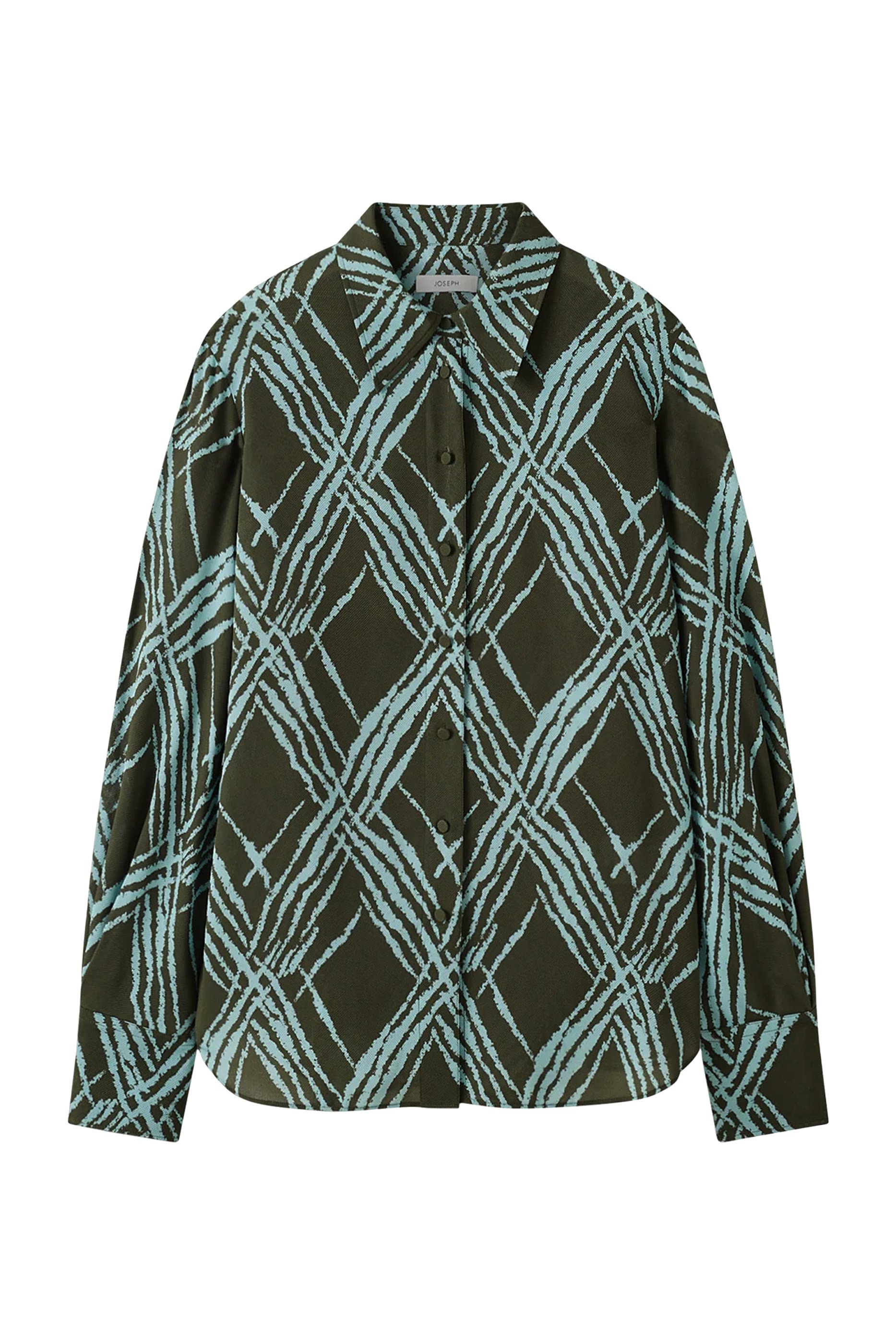 بلوزة سينا بتصميم متموج حرير