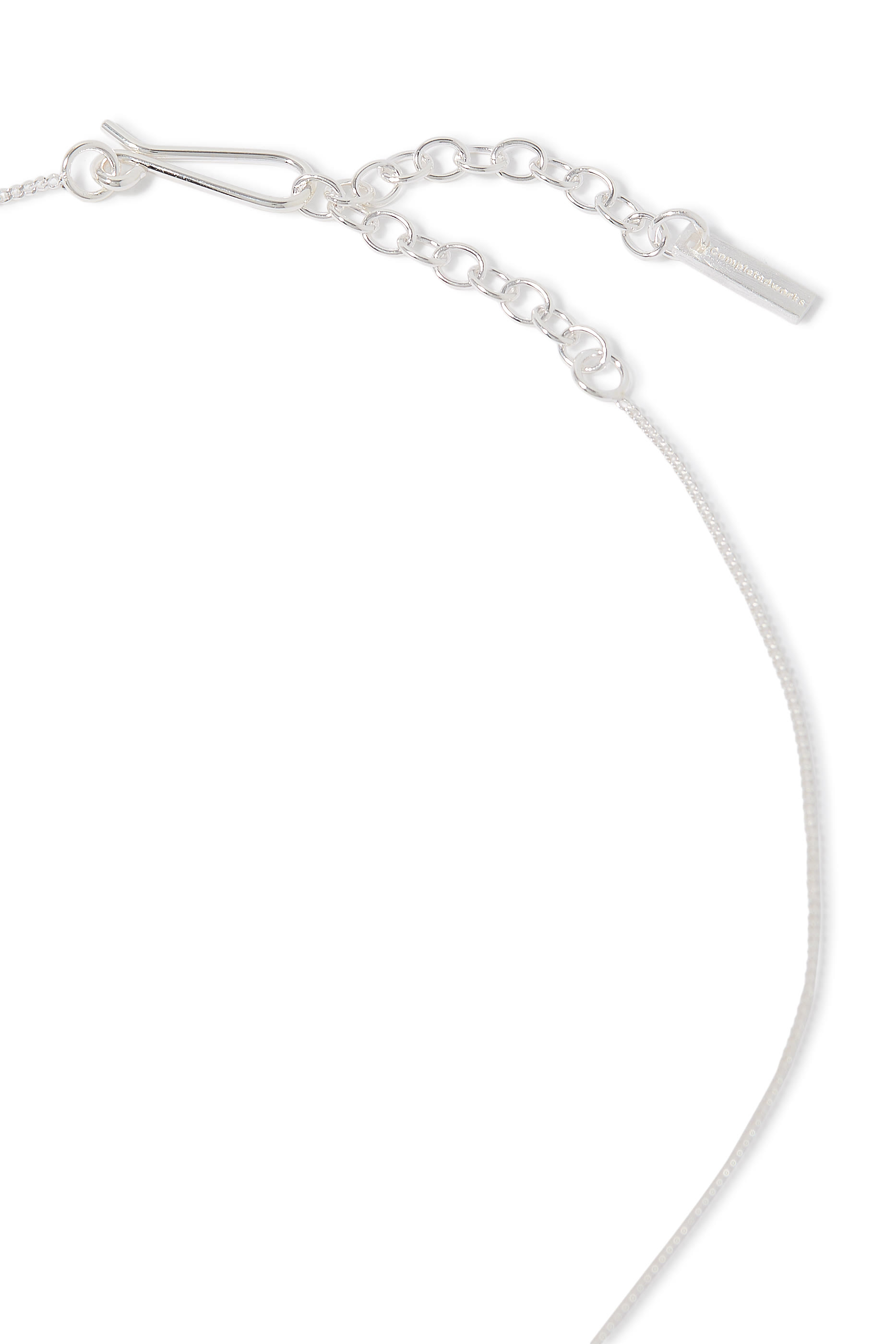 قلادة بدلاية مرصعة بأحجار زركونيا، فضة استرلينية معاد تدويرها مطلية بالروديوم