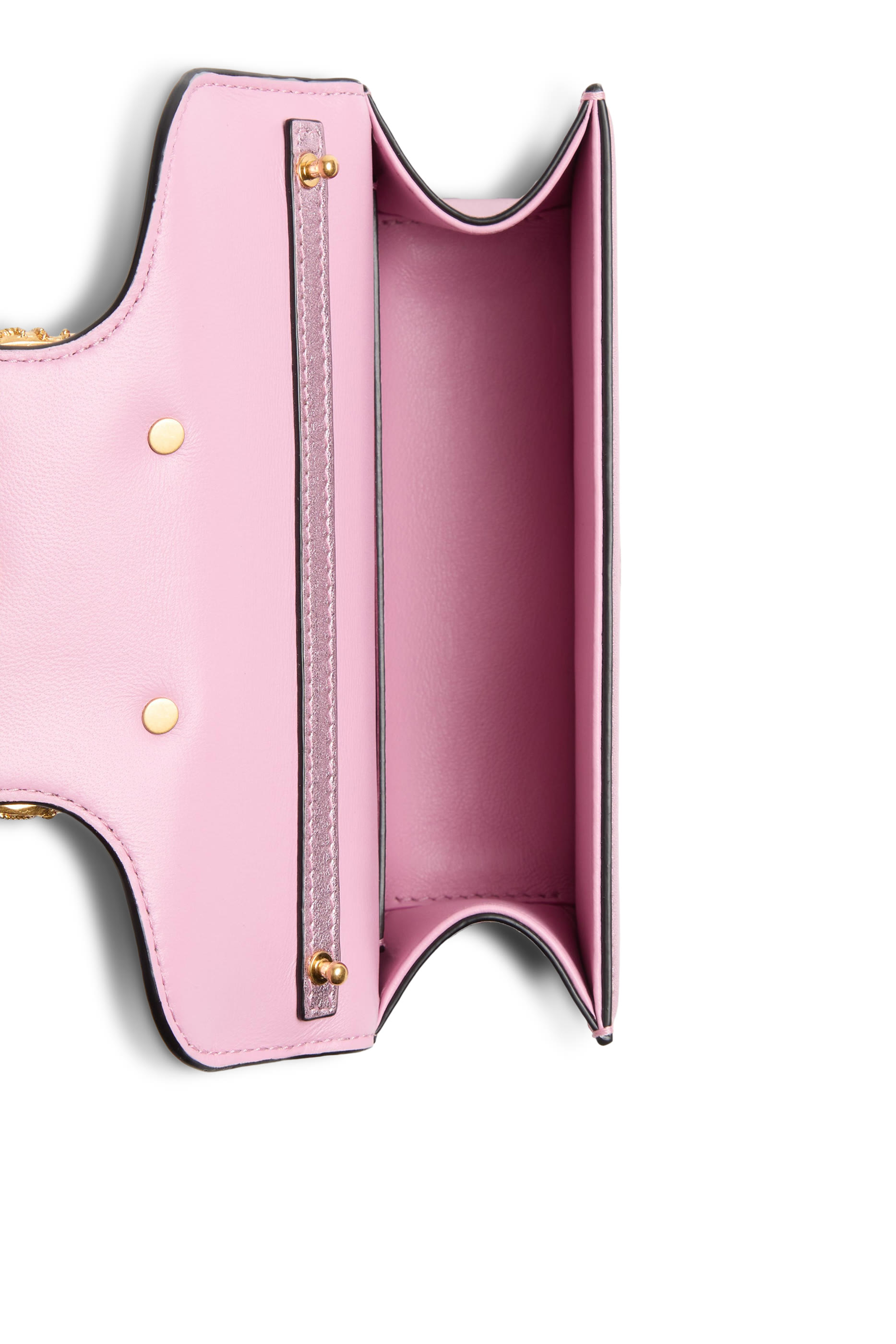 حقيبة كتف لوكو صغيرة بشعار الماركة مزين بالأحجار