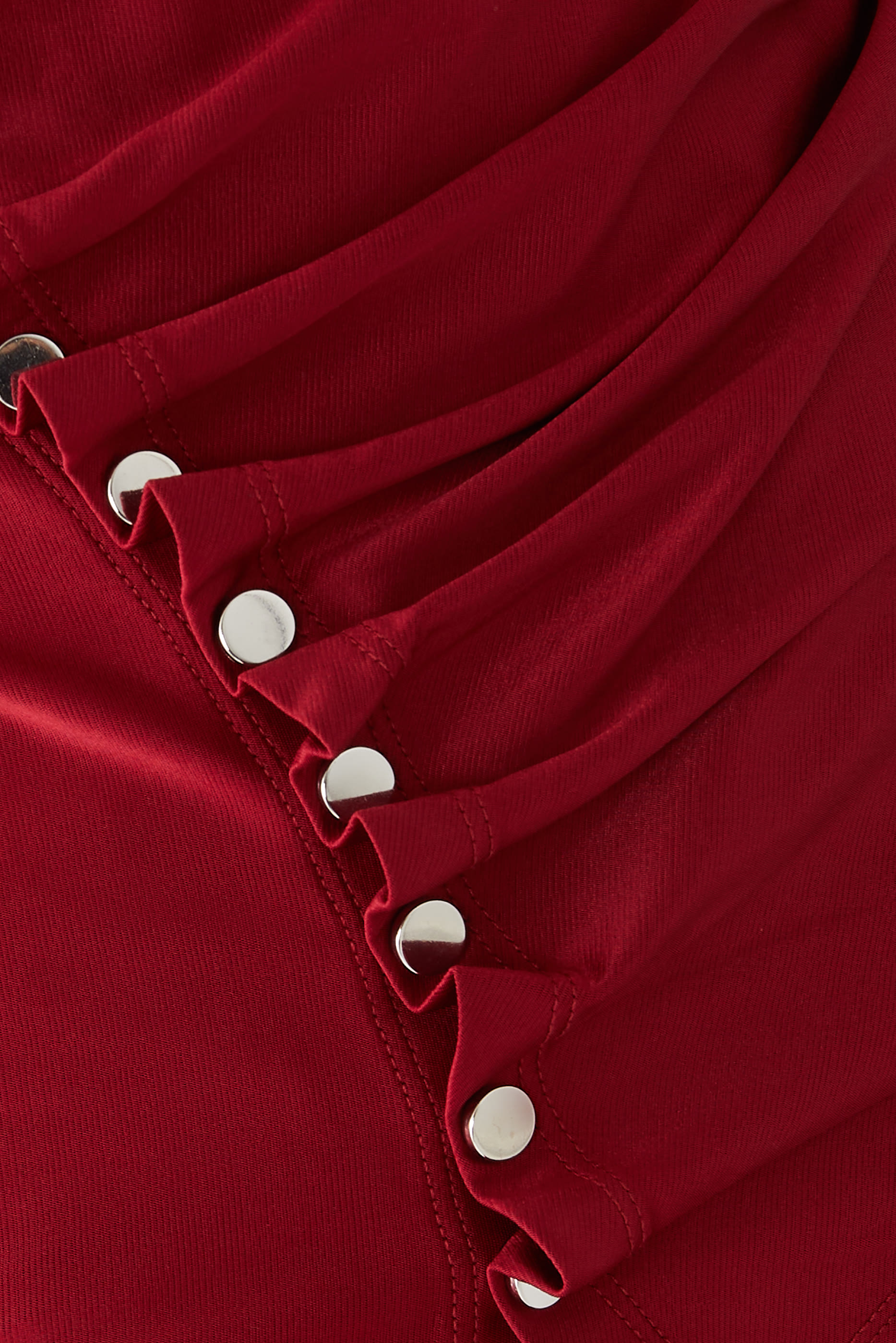 بلوزة درابيه بأكمام قصيرة