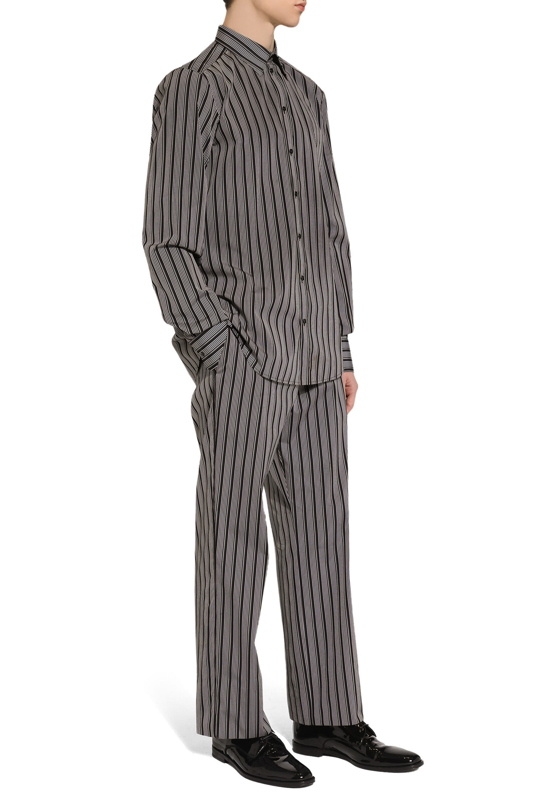 قميص مخطط بوبلين