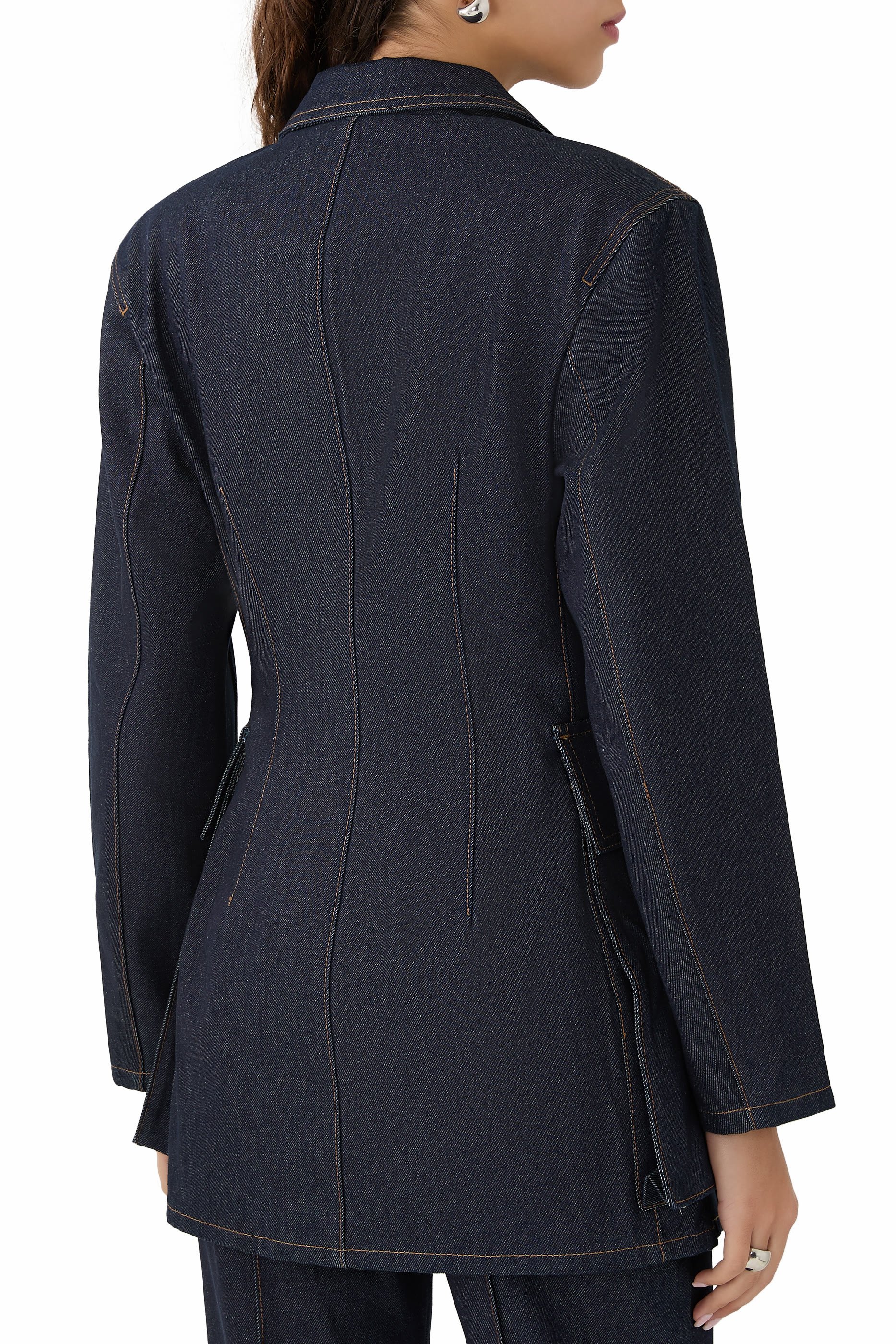 بليزر دنيم بصف أزرار